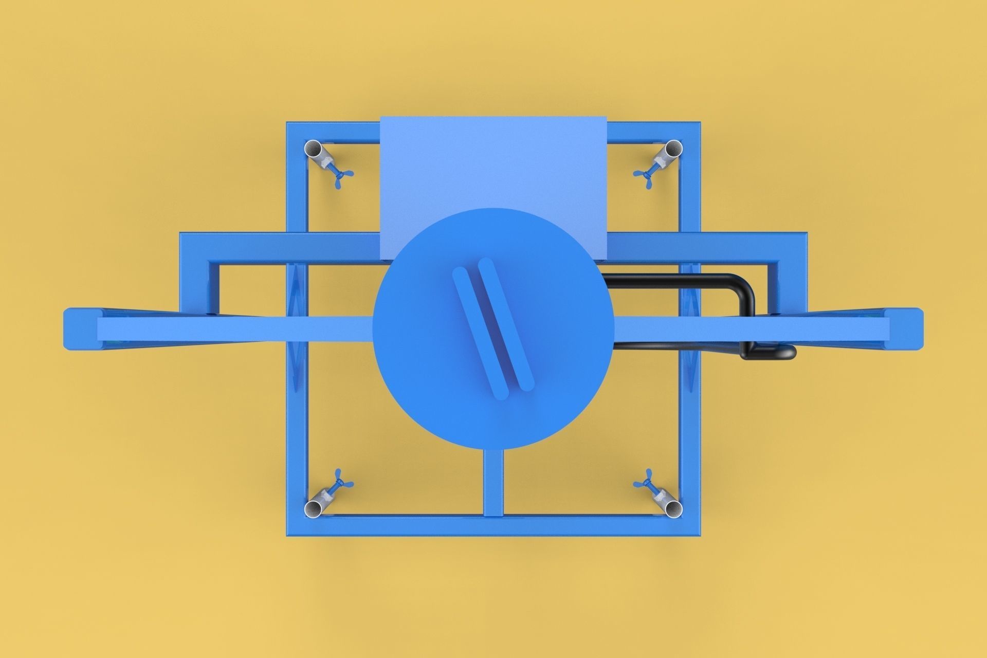 SPREADER ROTARY AUTOMATIC FISH FEEDER CENTRIFUGAL 3D model_9