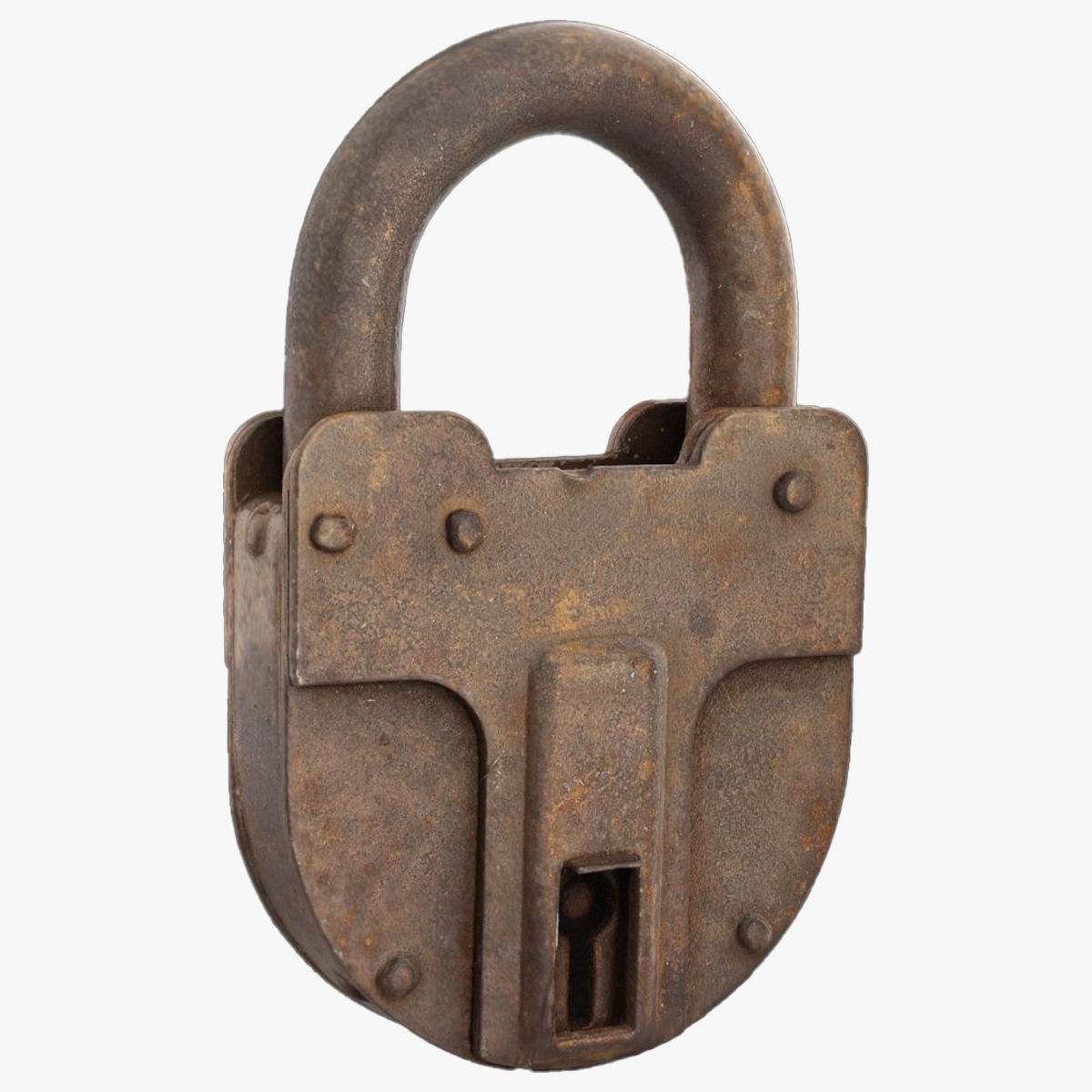 Old metal Lock Low-poly 3D model_2