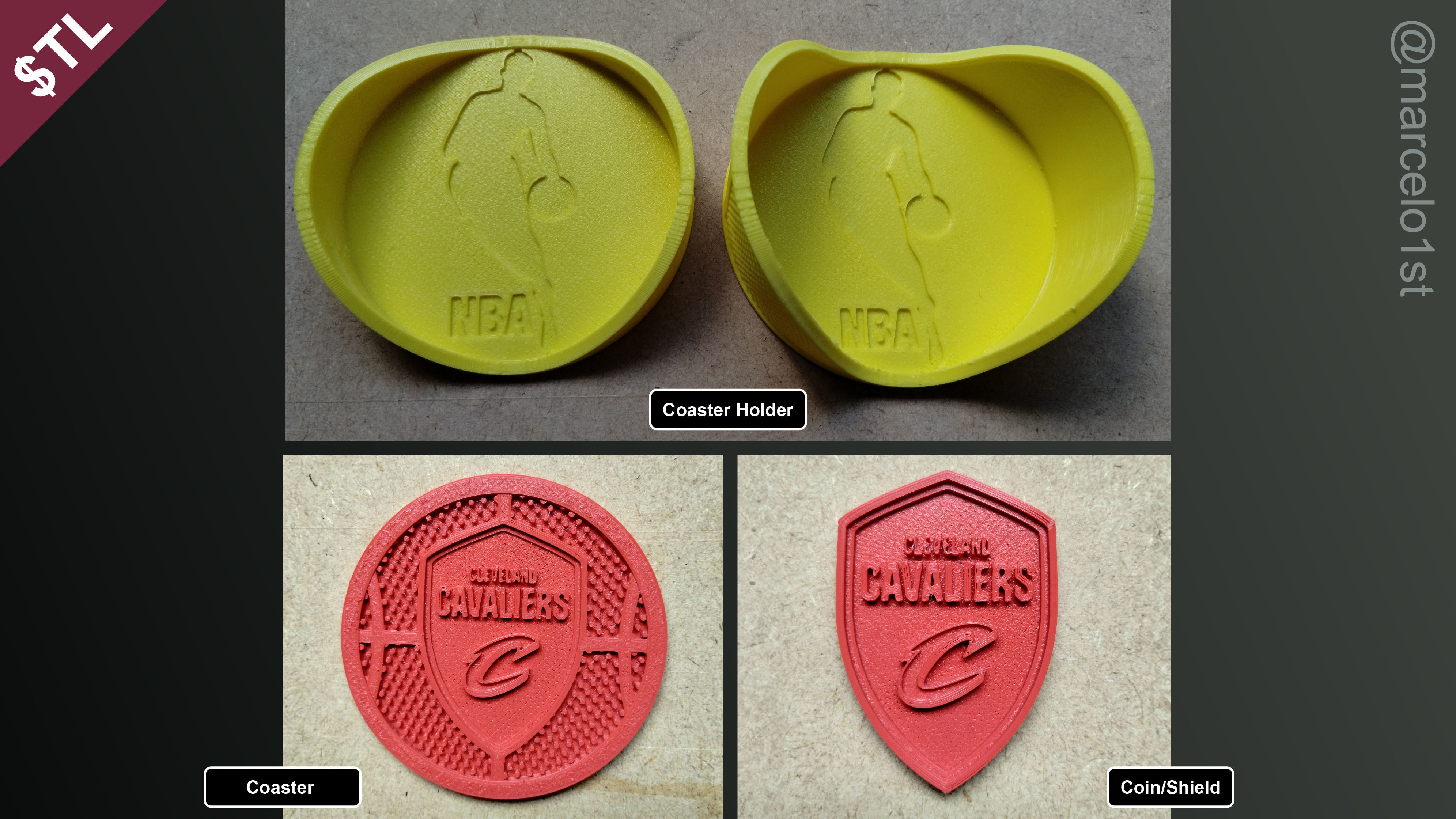 NBA CENTRAL - Cleveland Cavaliers Pack 3D print model_2