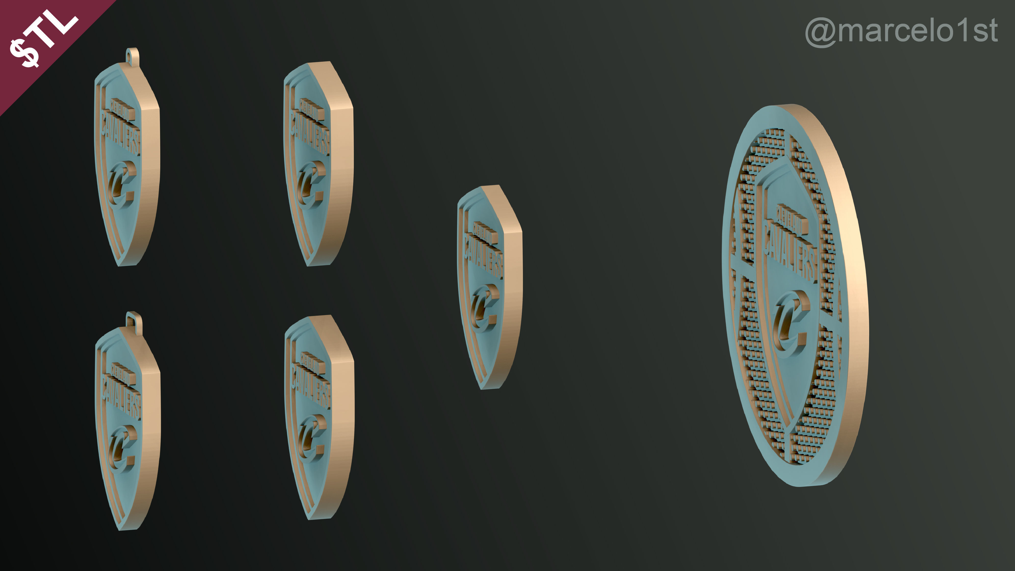 NBA CENTRAL - Cleveland Cavaliers Pack 3D print model_14