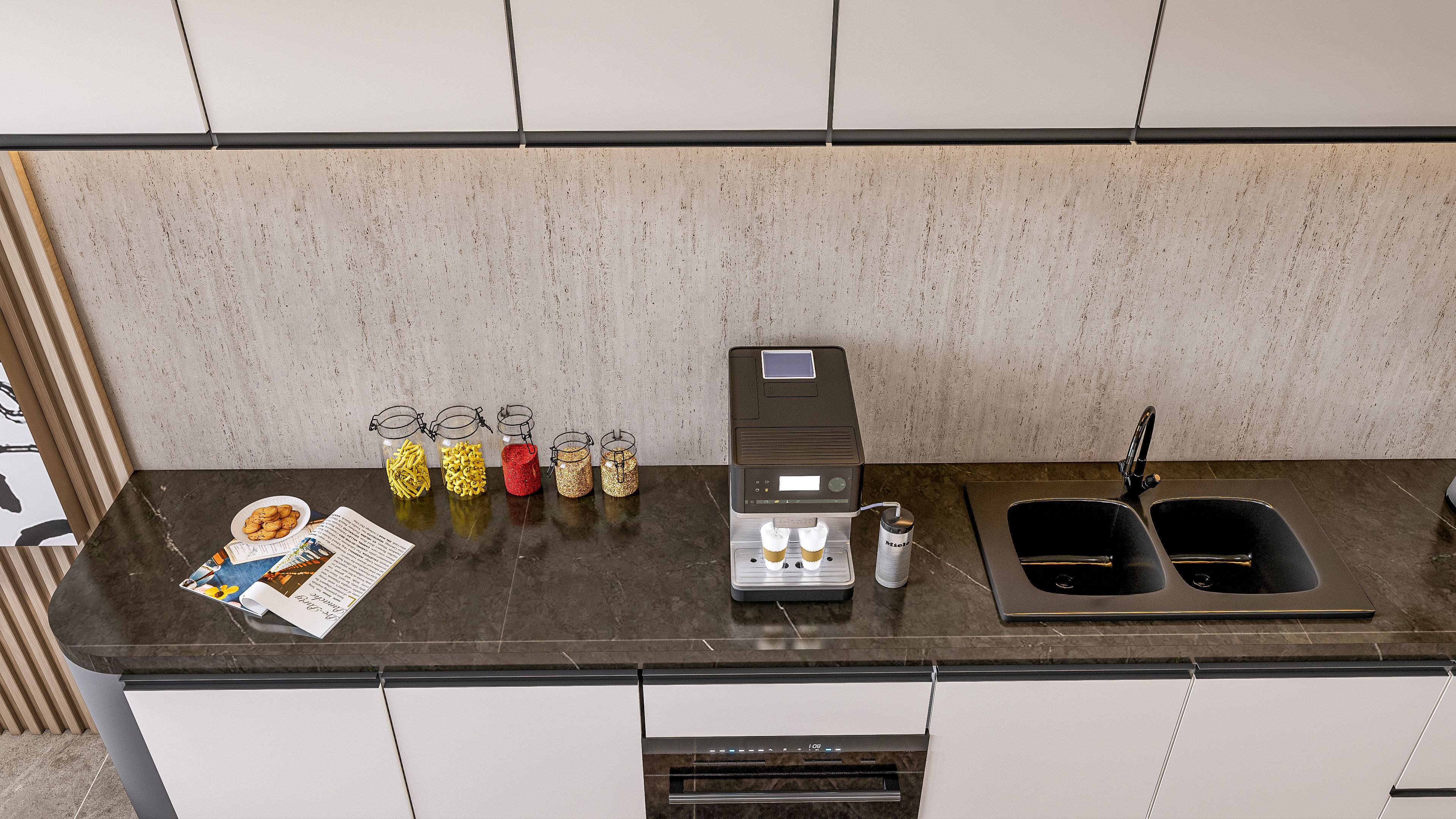 Kitchen Modern interior  0051 3D model_16