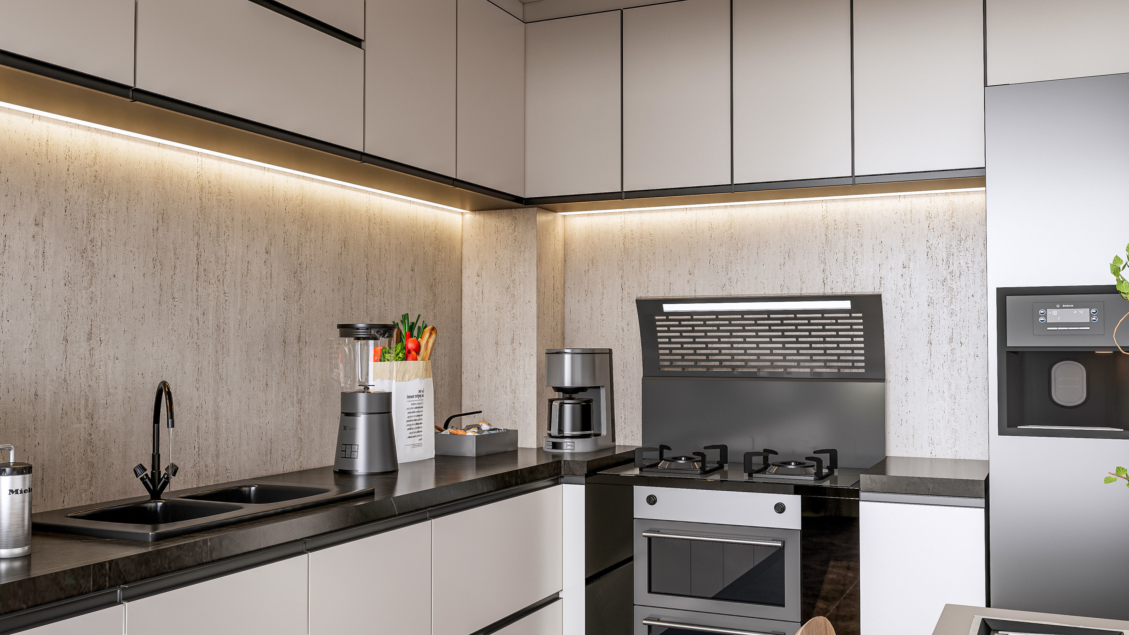 Kitchen Modern interior  0051 3D model_3