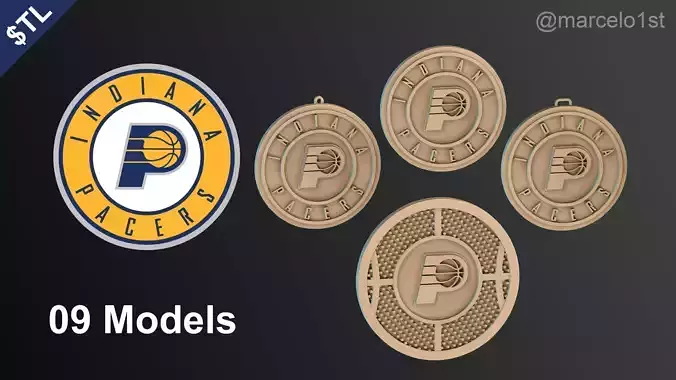 NBA CENTRAL - Indiana Pacers Pack 3D print model