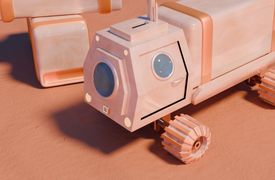 Mars truck 3D model_5