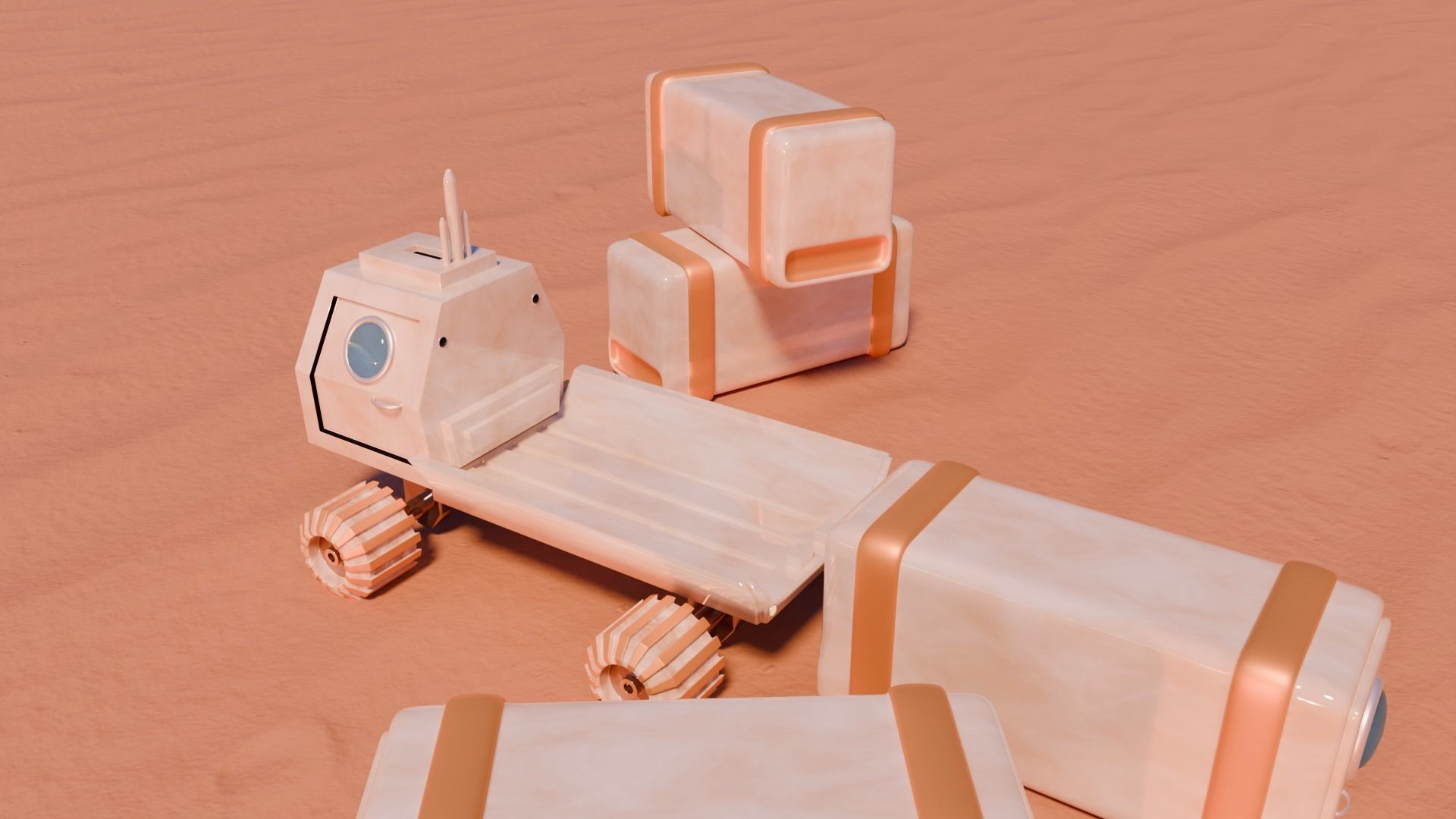 Mars truck 3D model_1