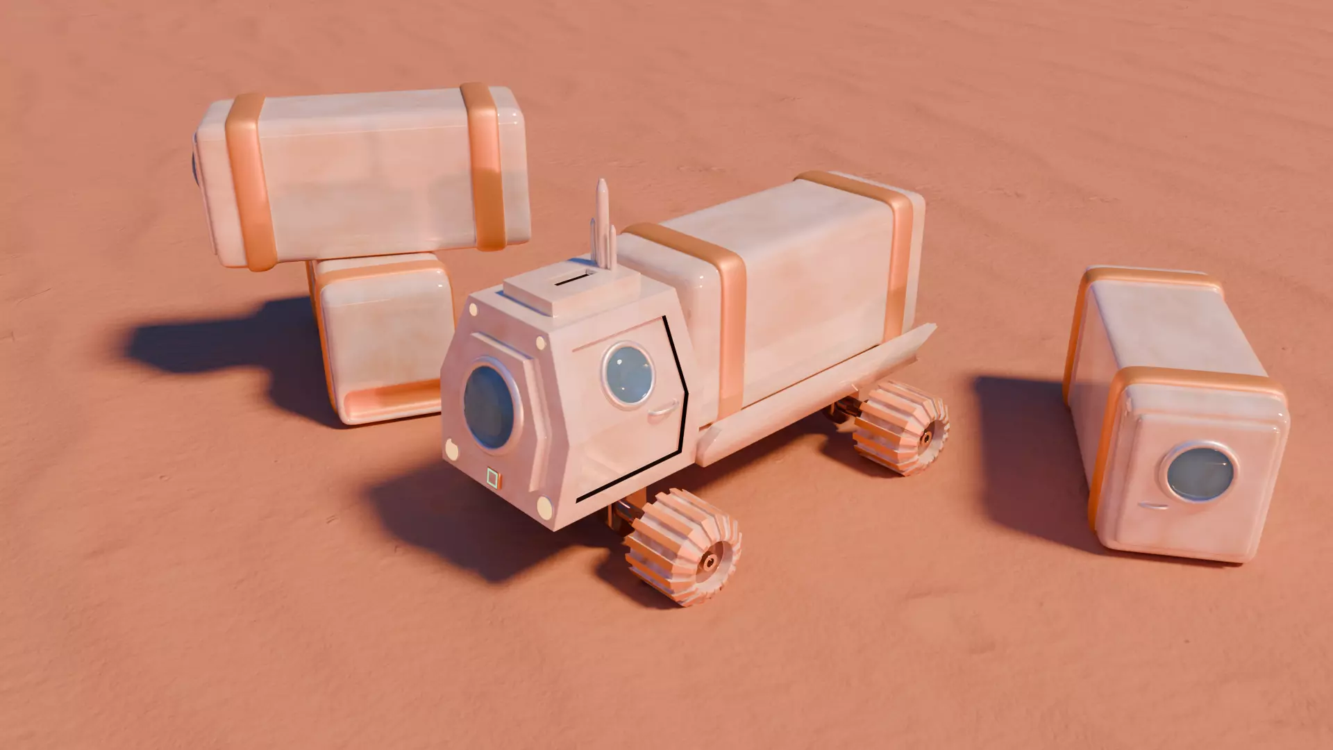 Mars truck 3D model_0