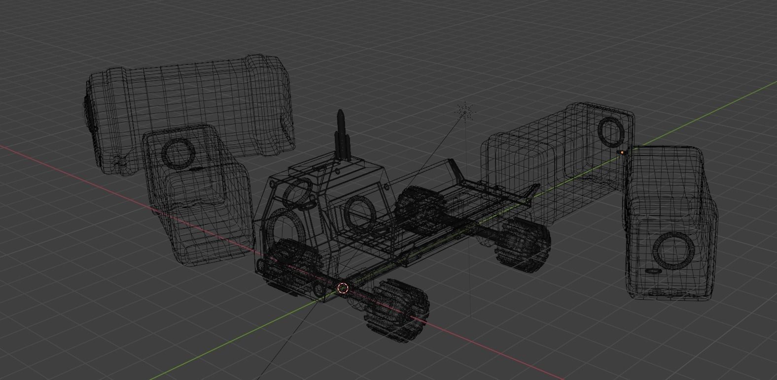 Mars truck 3D model_2