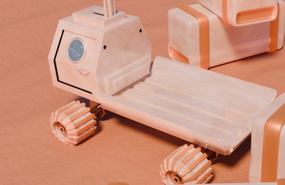 Mars truck 3D model_4