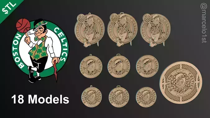 NBA ATLANTIC - Boston Celtics Pack 3D print model
