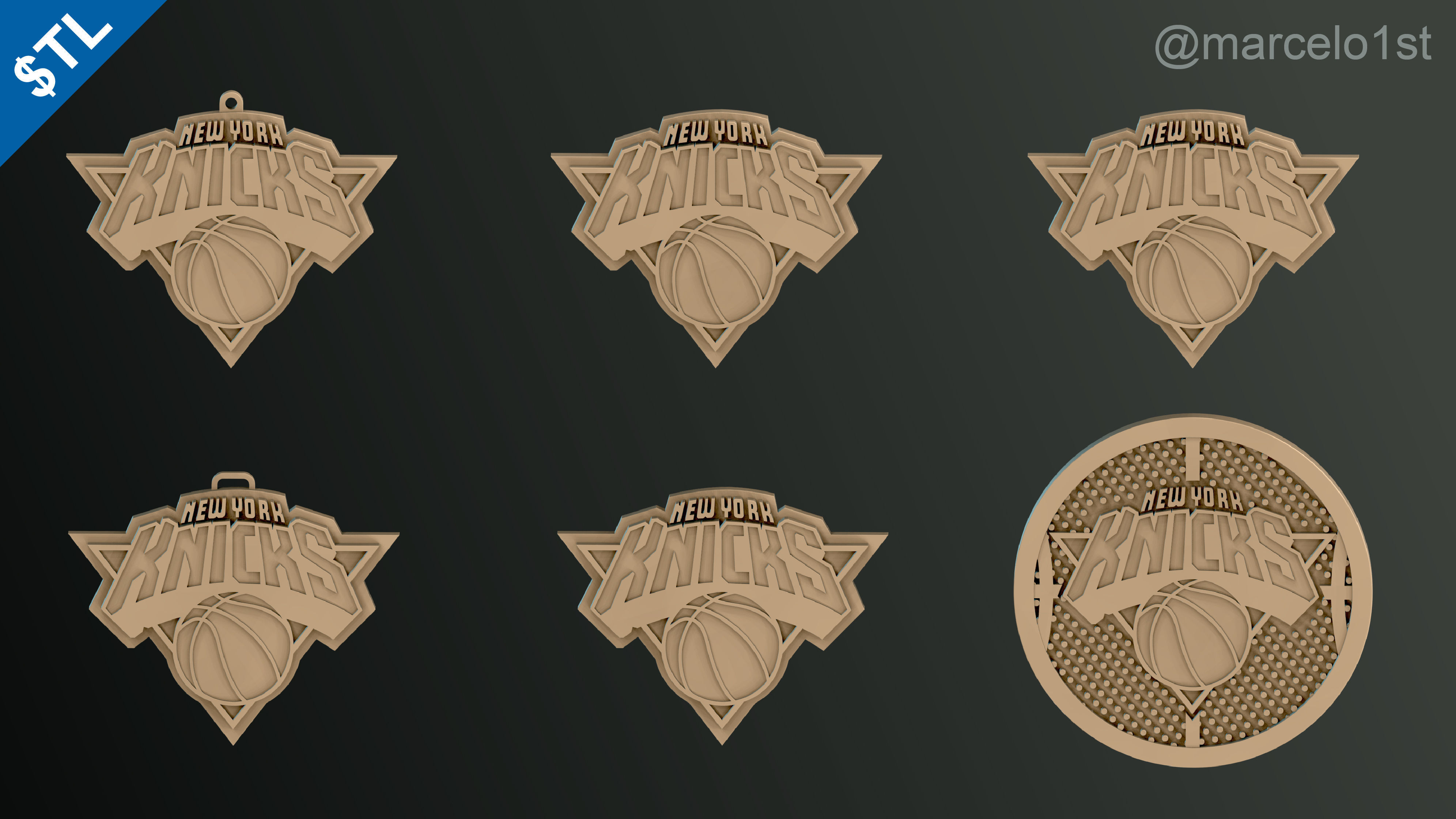 NBA ATLANTIC - New York Knicks Pack 3D print model_41