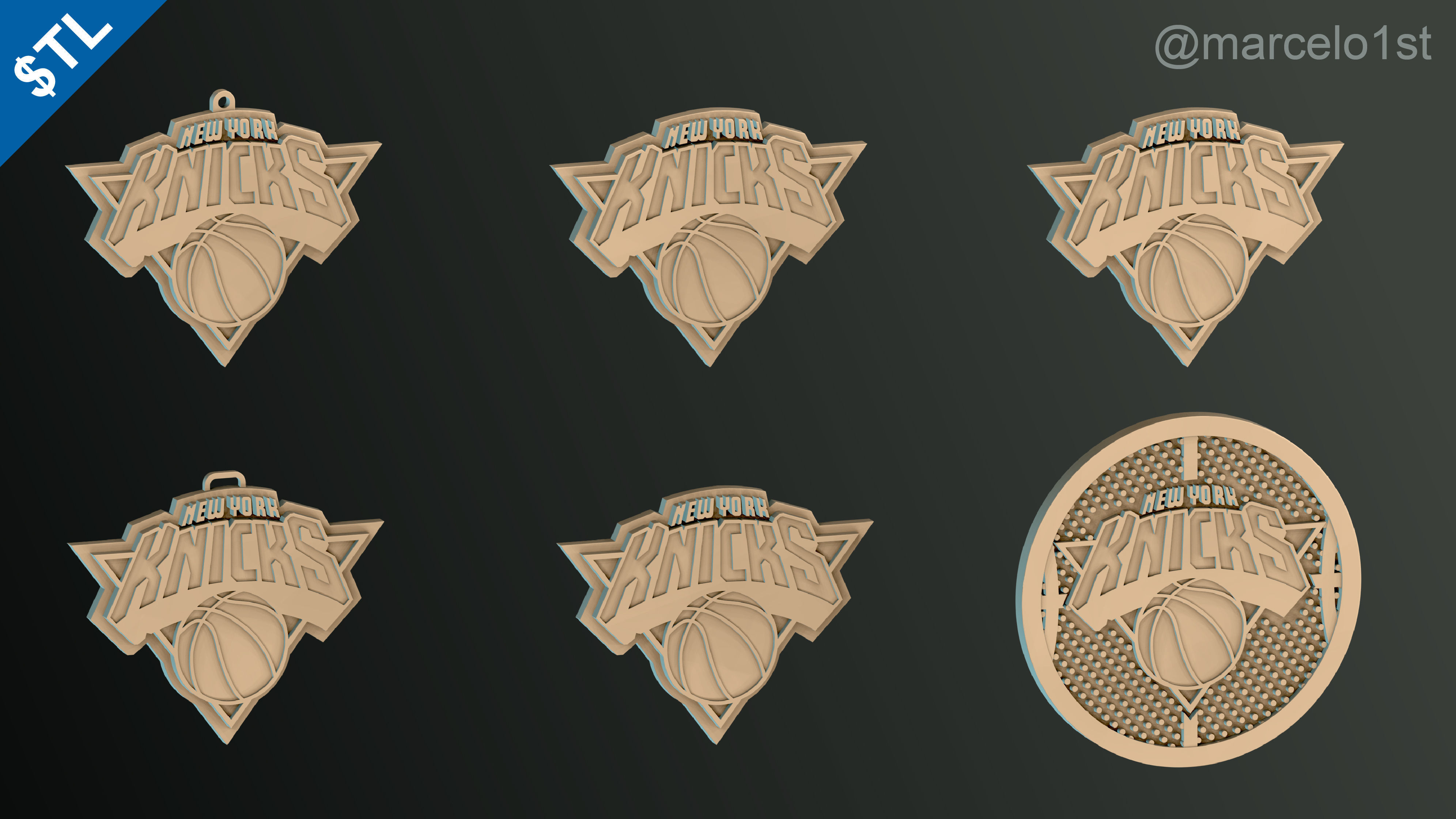 NBA ATLANTIC - New York Knicks Pack 3D print model_37