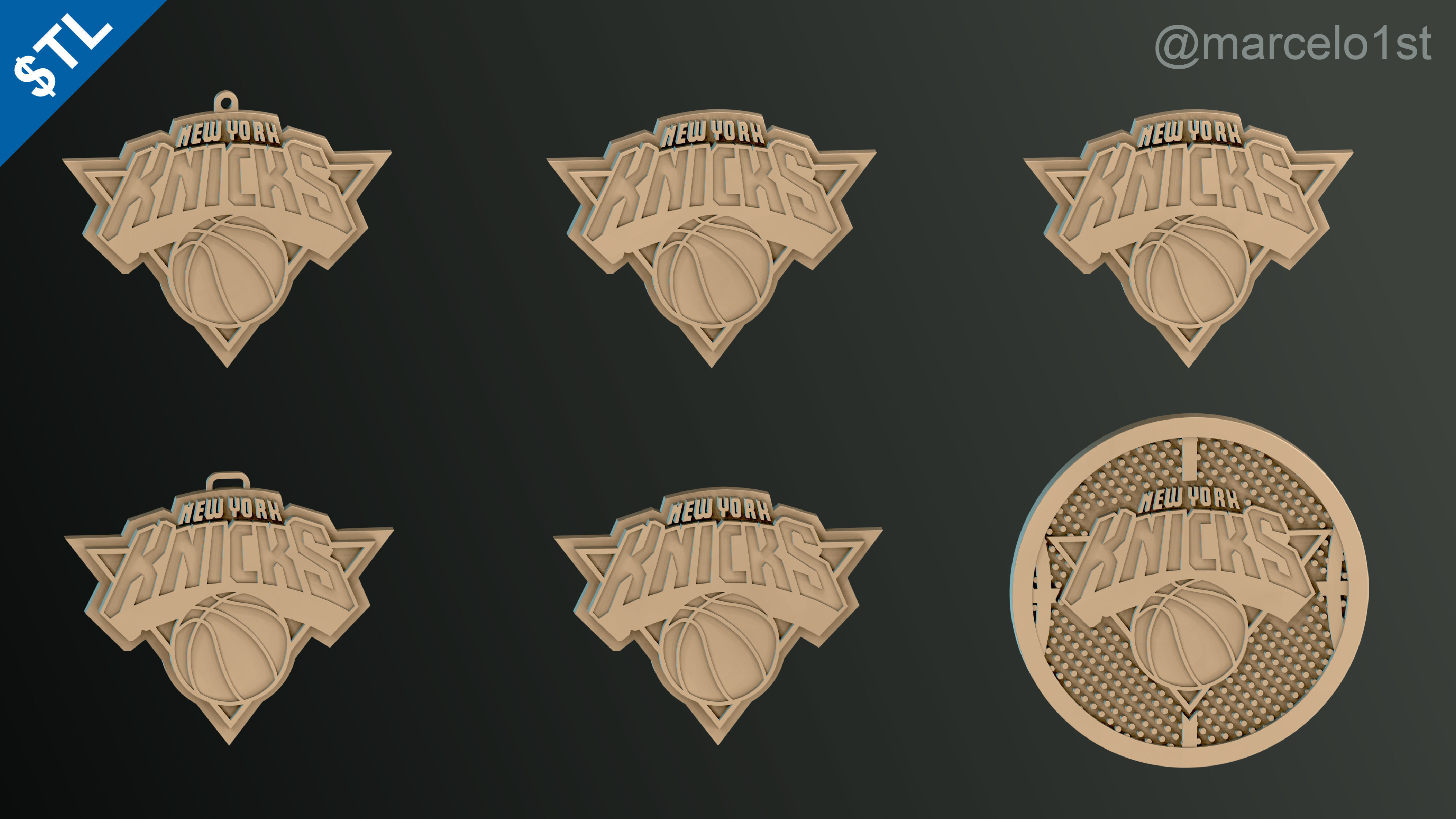 NBA ATLANTIC - New York Knicks Pack 3D print model_39