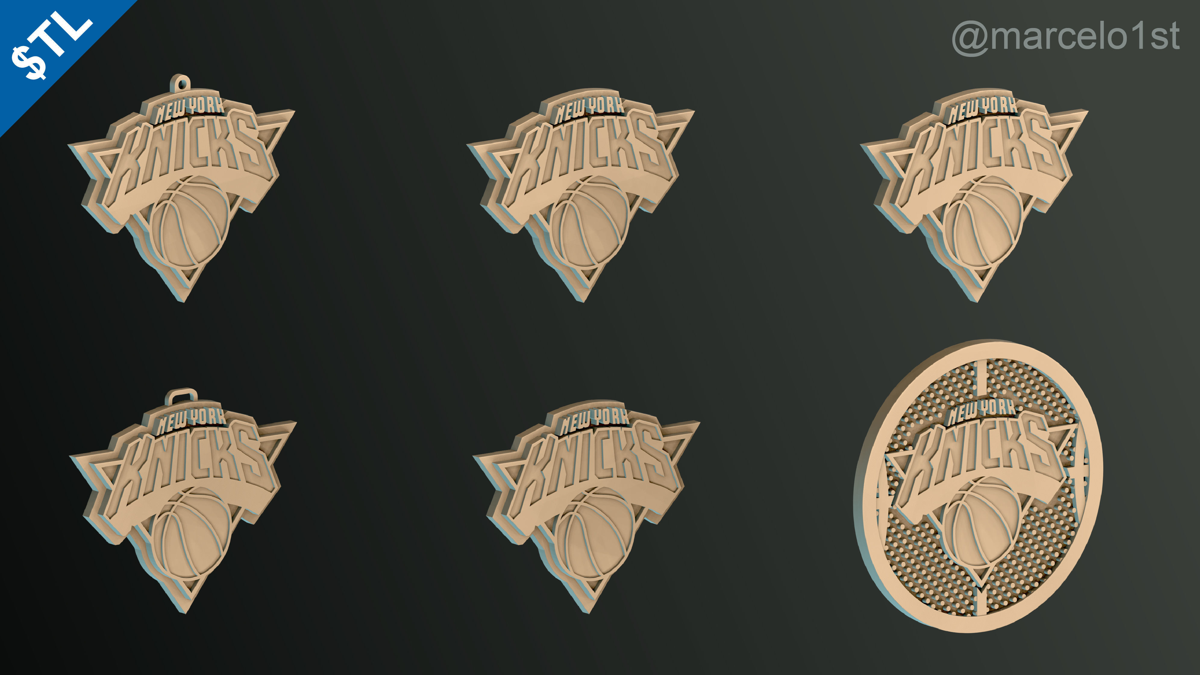 NBA ATLANTIC - New York Knicks Pack 3D print model_35
