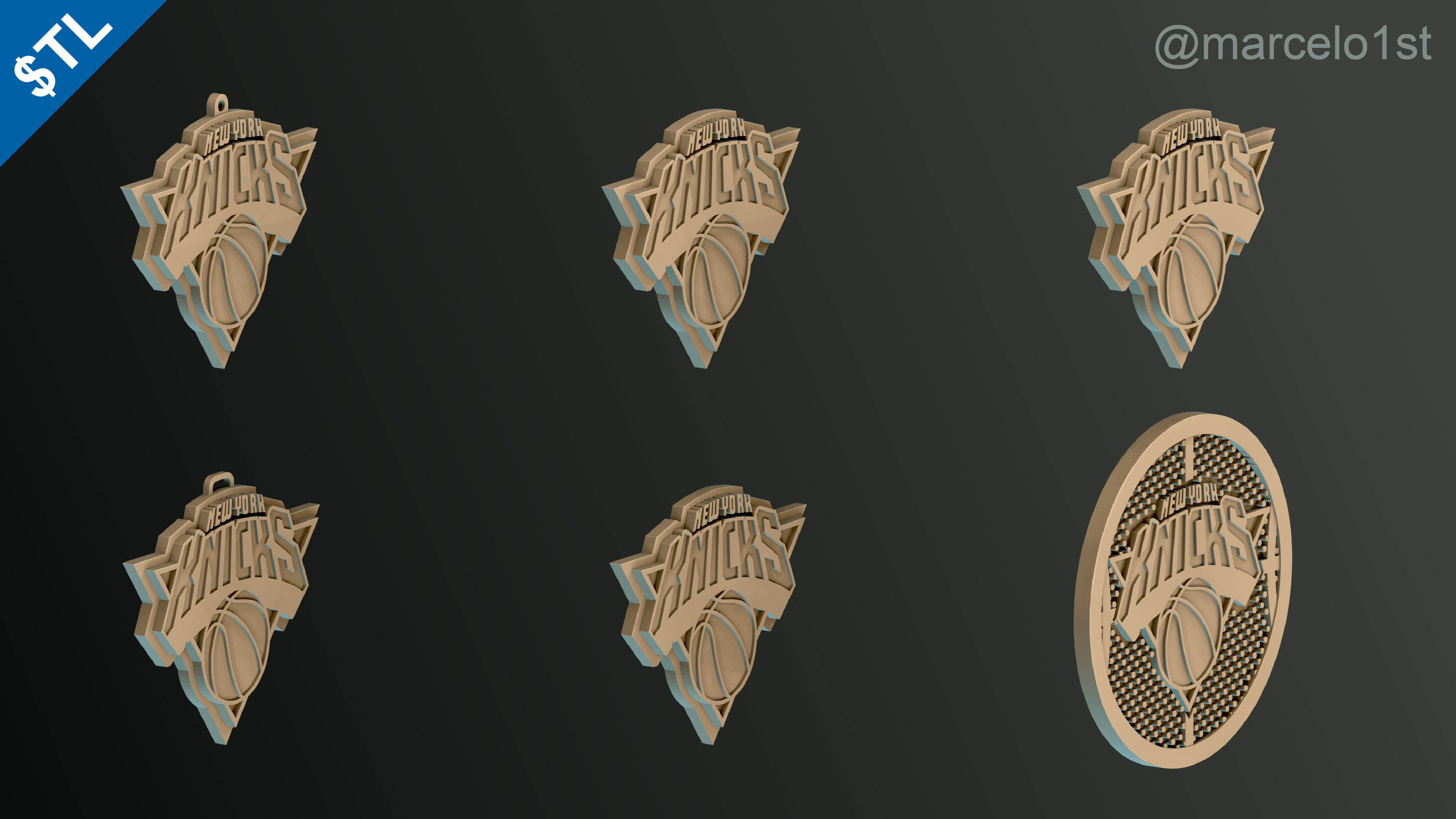 NBA ATLANTIC - New York Knicks Pack 3D print model_33