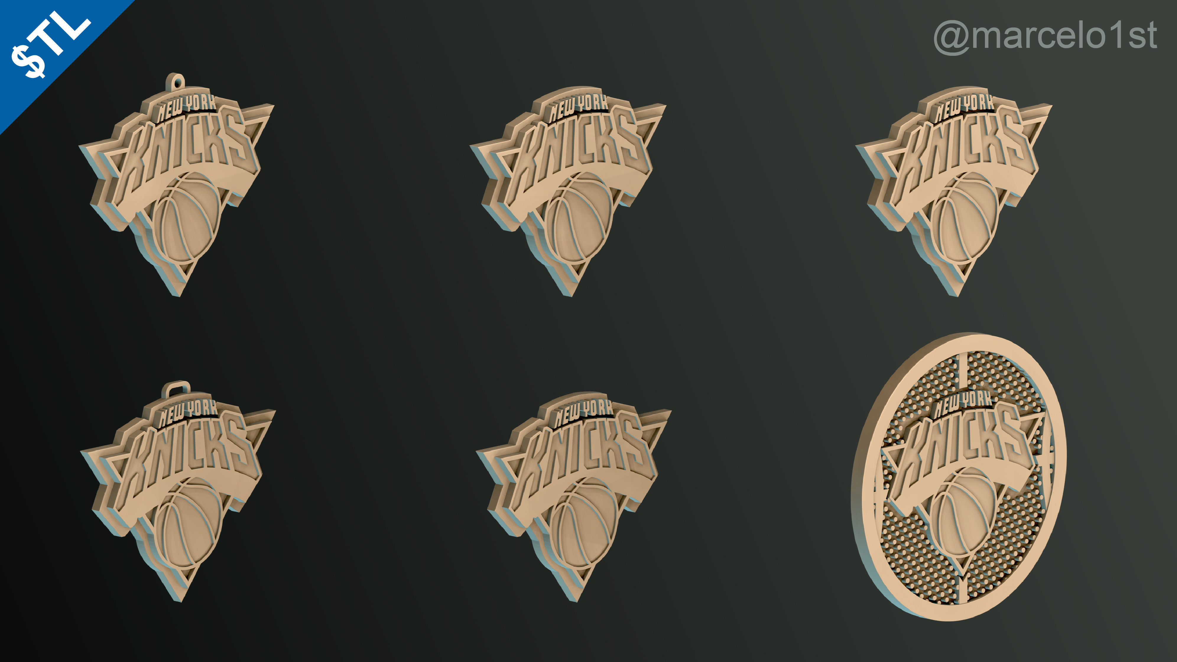 NBA ATLANTIC - New York Knicks Pack 3D print model_34