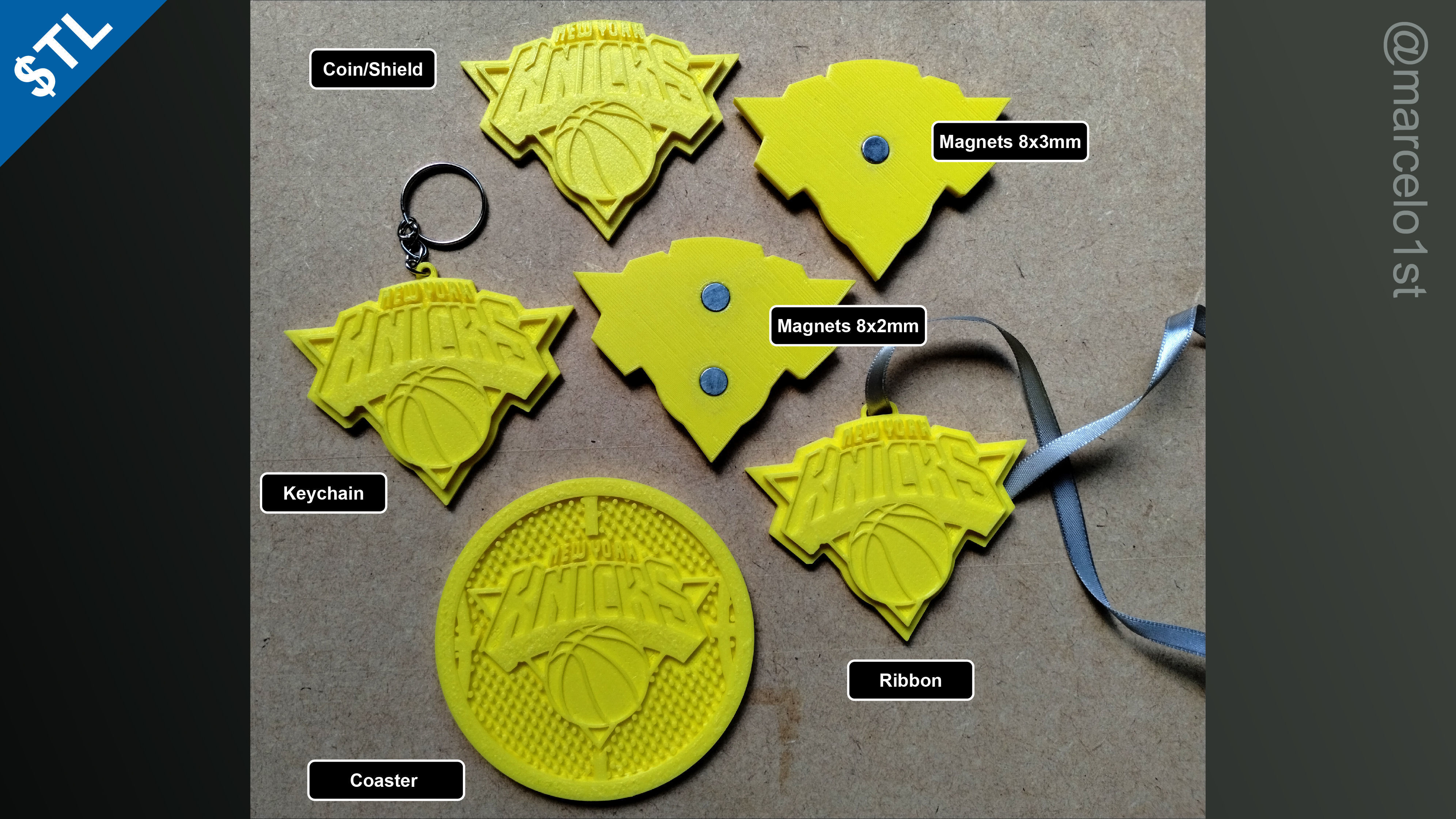 NBA ATLANTIC - New York Knicks Pack 3D print model_1