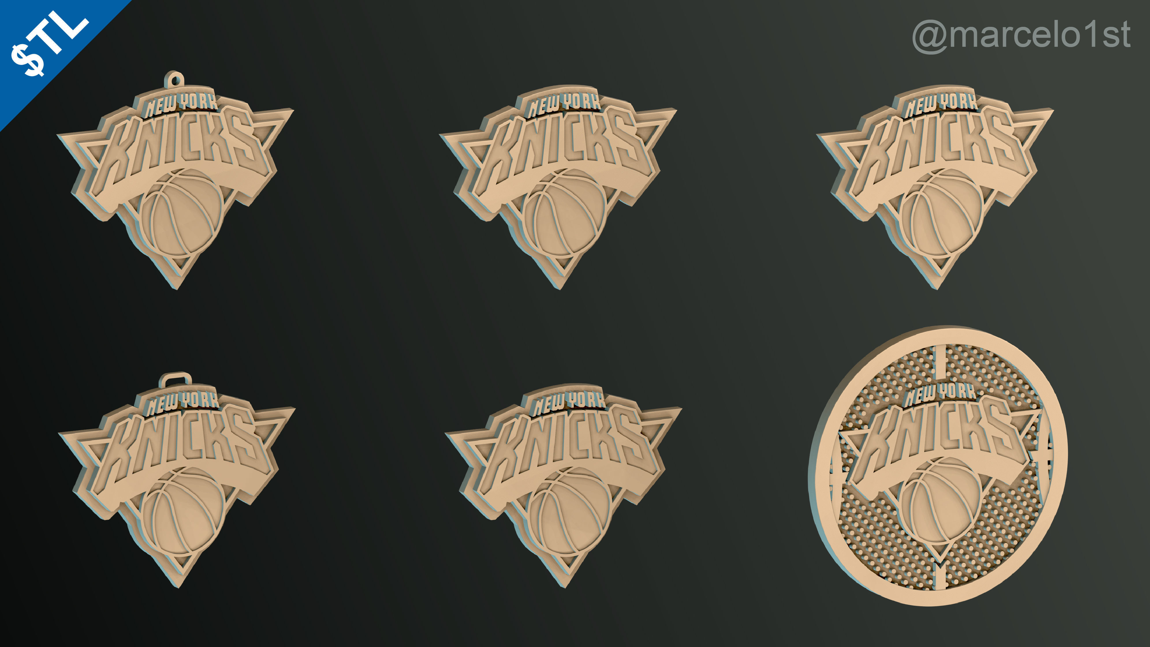 NBA ATLANTIC - New York Knicks Pack 3D print model_36