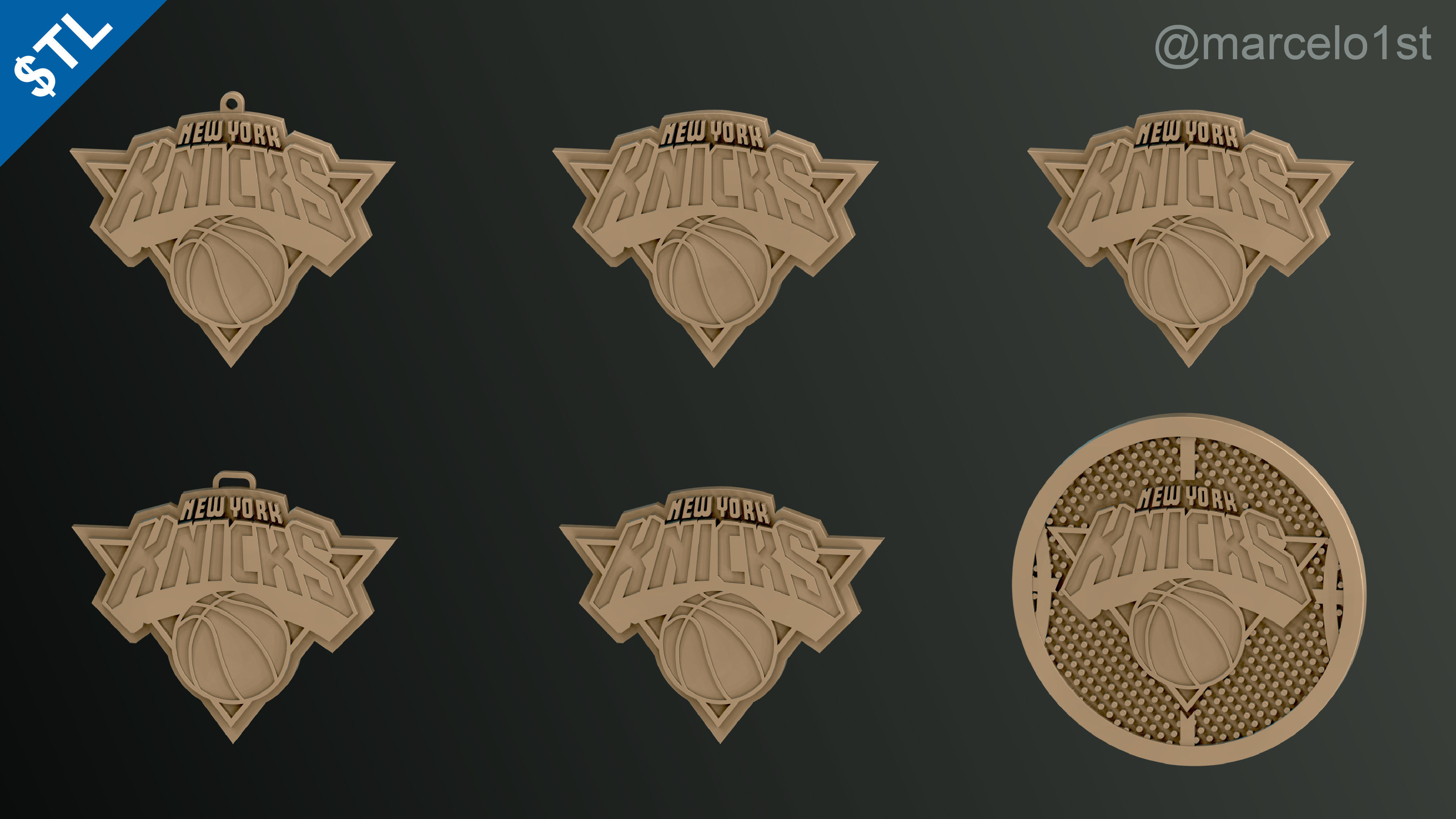 NBA ATLANTIC - New York Knicks Pack 3D print model_8