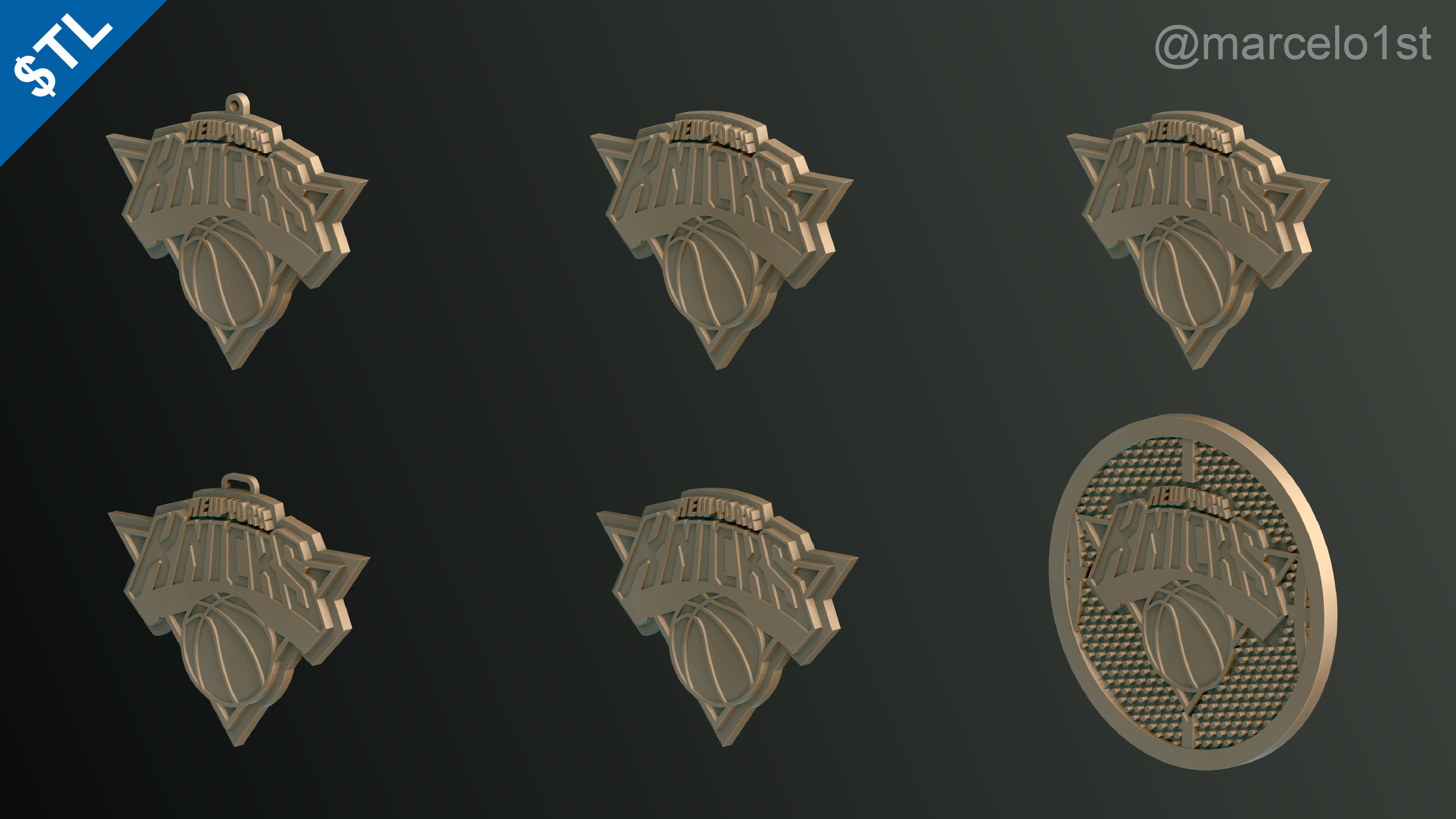 NBA ATLANTIC - New York Knicks Pack 3D print model_12