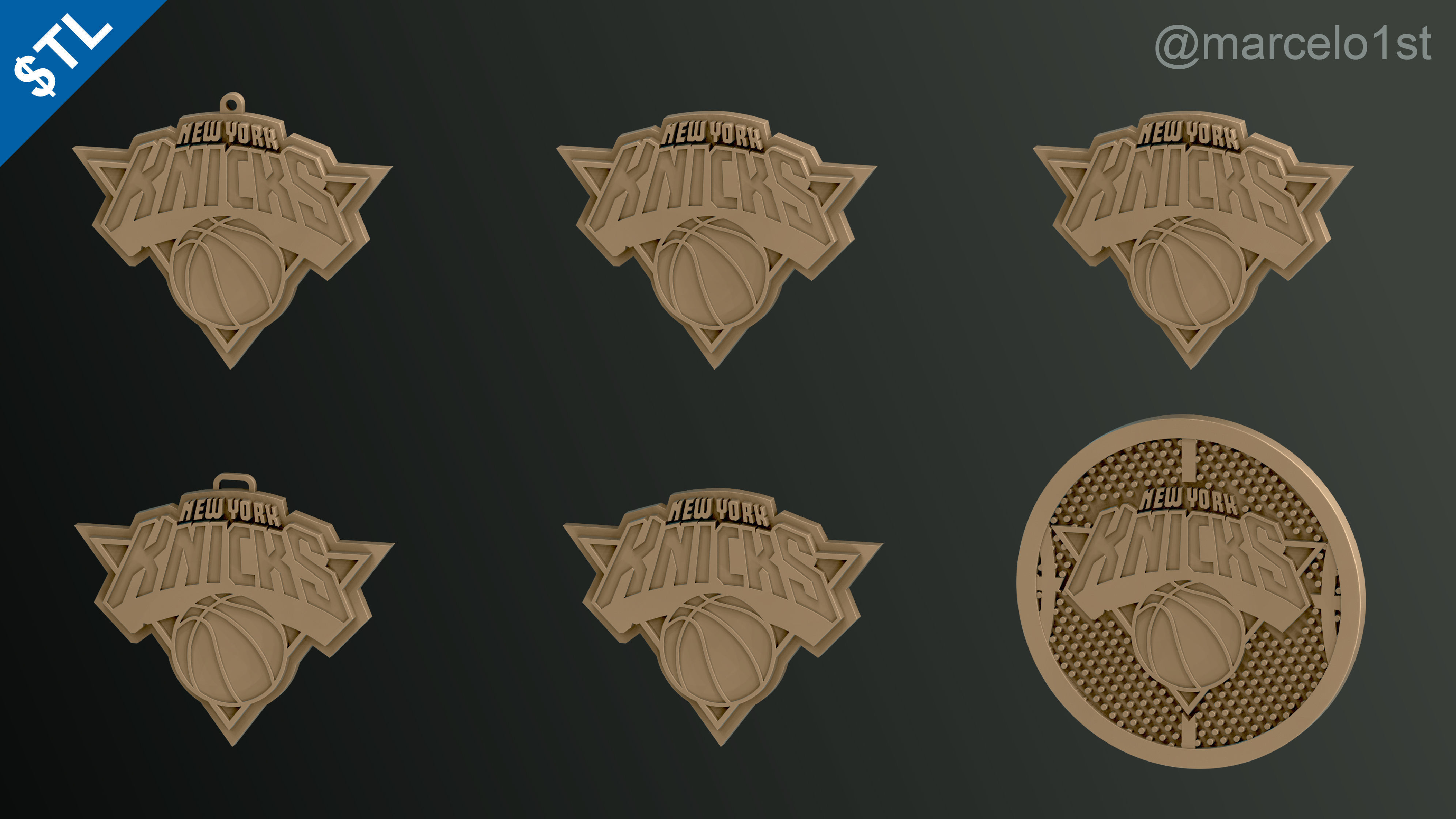 NBA ATLANTIC - New York Knicks Pack 3D print model_9