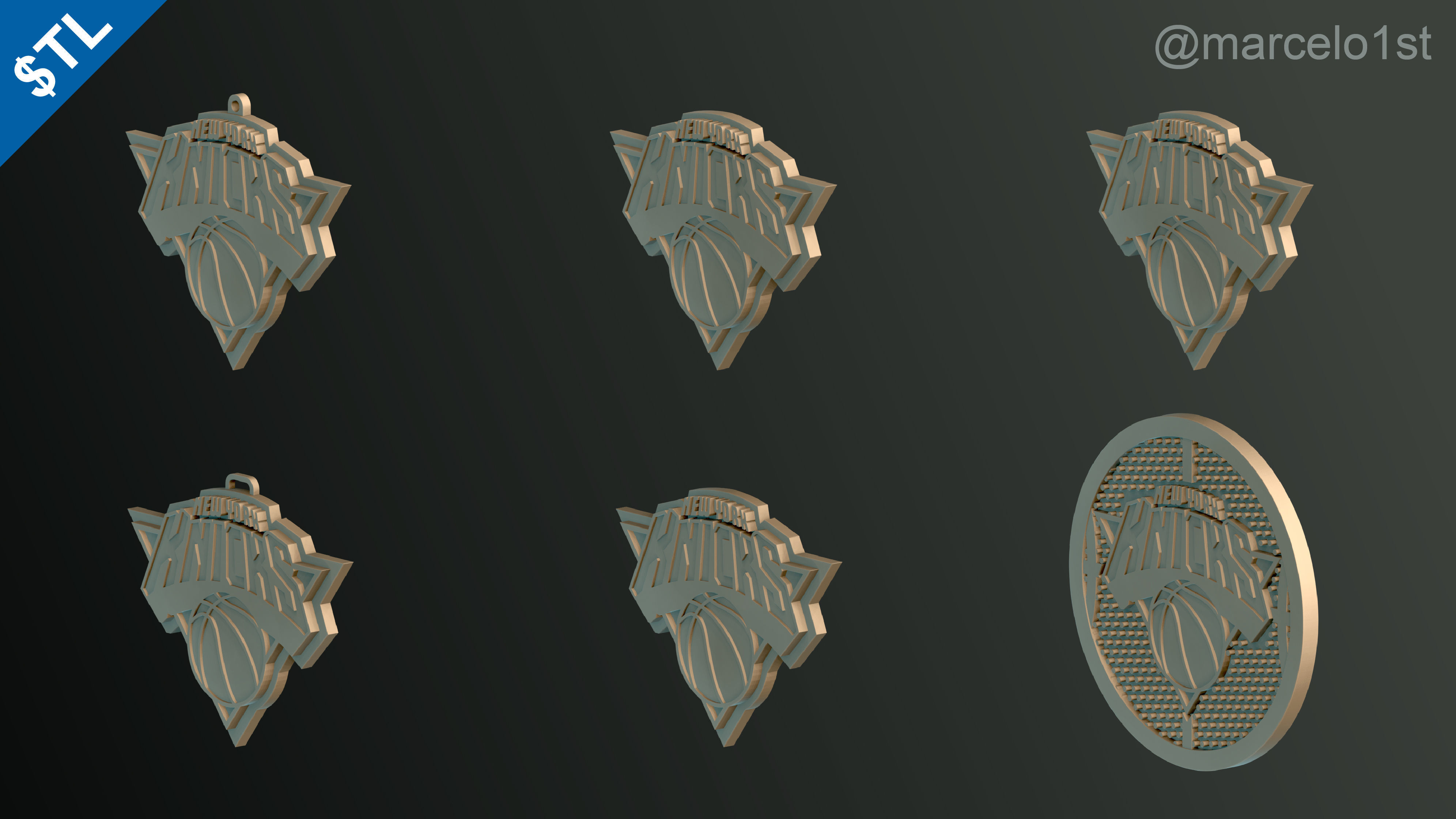 NBA ATLANTIC - New York Knicks Pack 3D print model_13