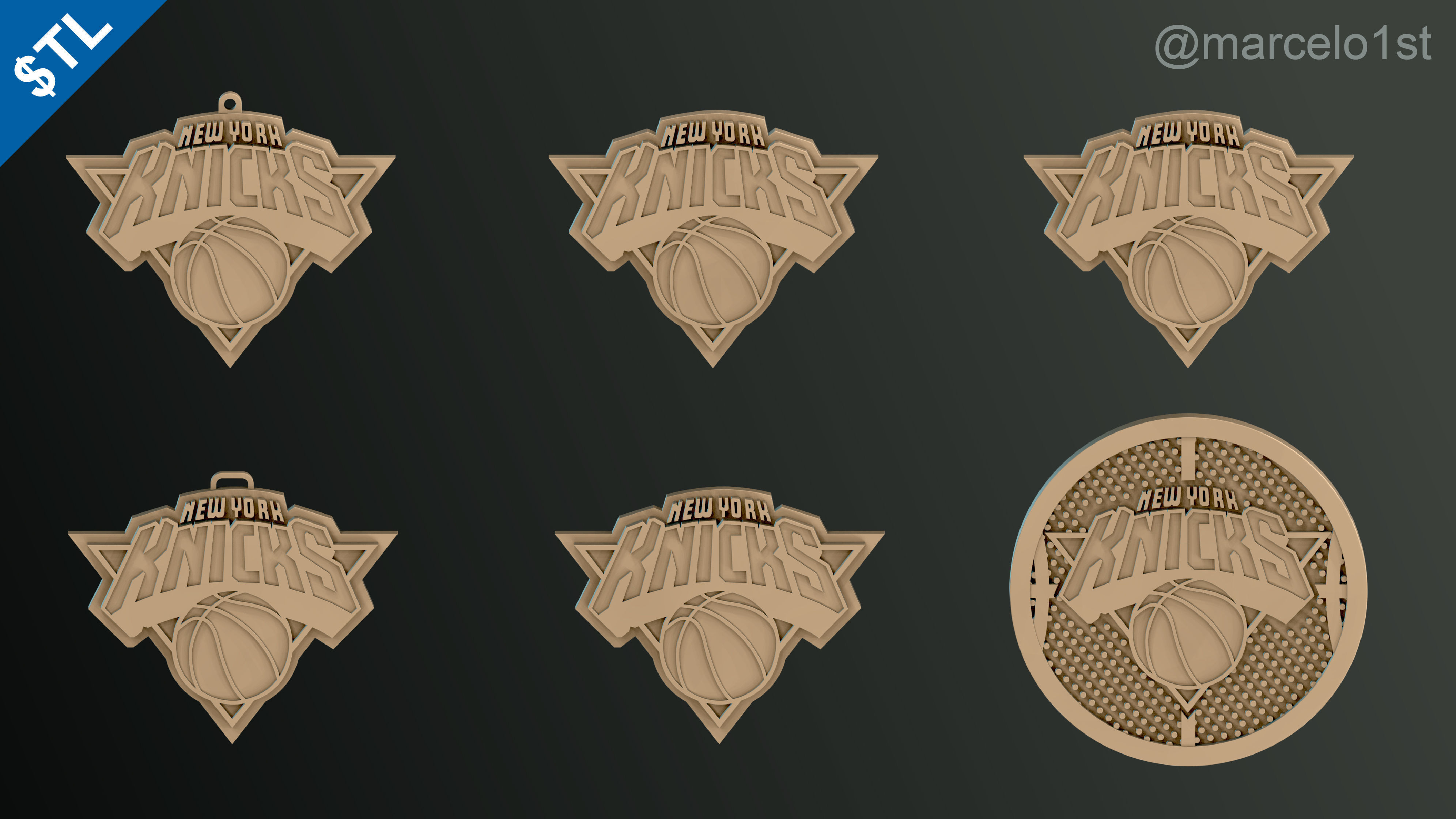 NBA ATLANTIC - New York Knicks Pack 3D print model_4
