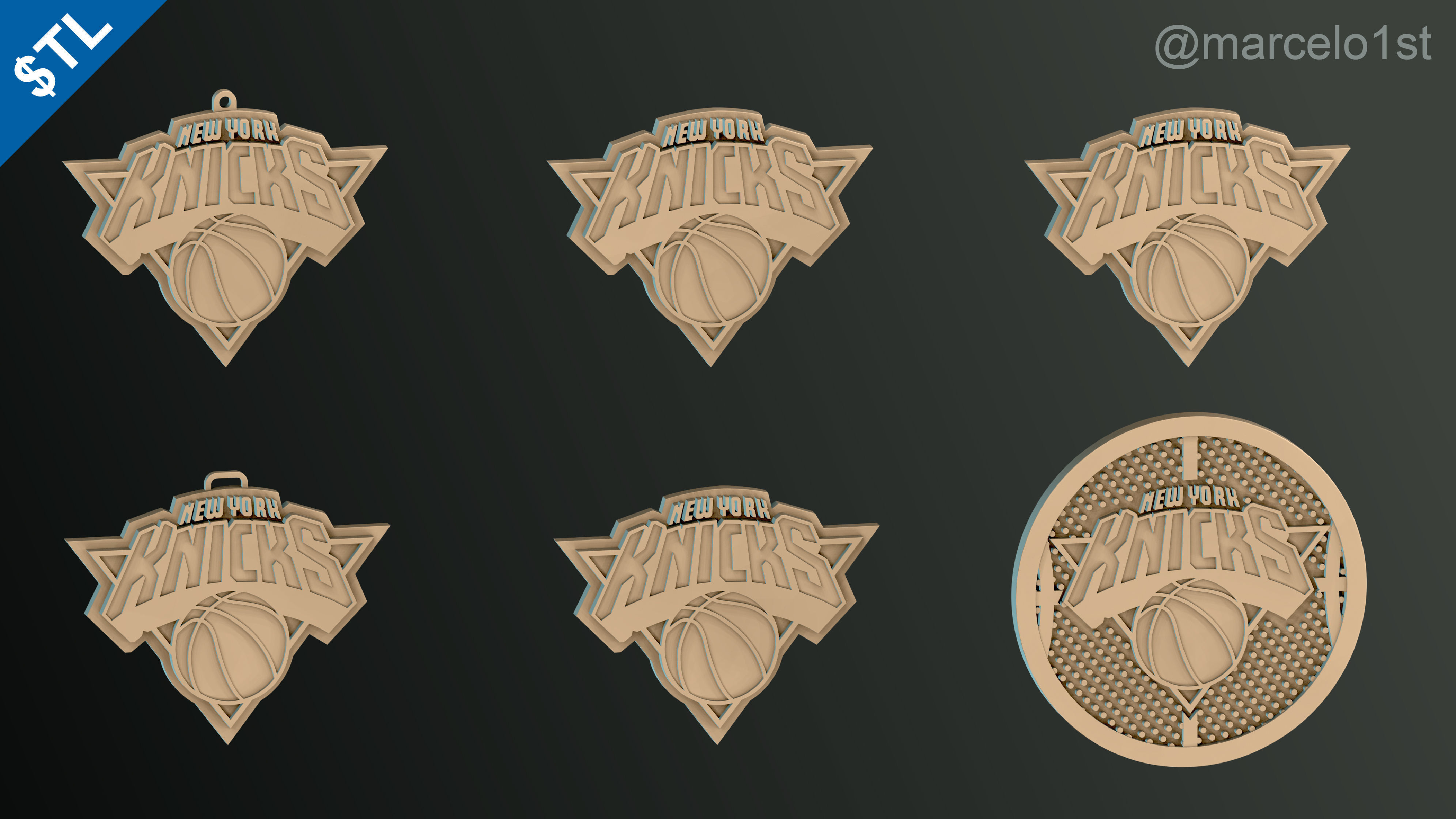 NBA ATLANTIC - New York Knicks Pack 3D print model_38
