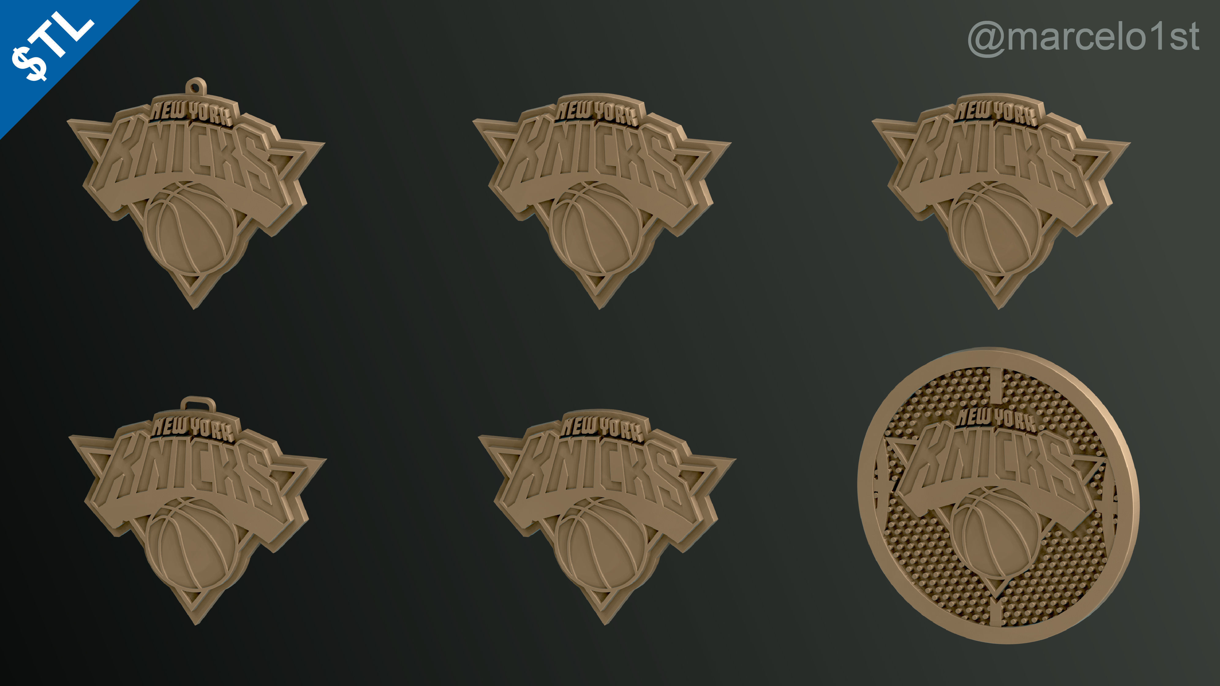 NBA ATLANTIC - New York Knicks Pack 3D print model_10