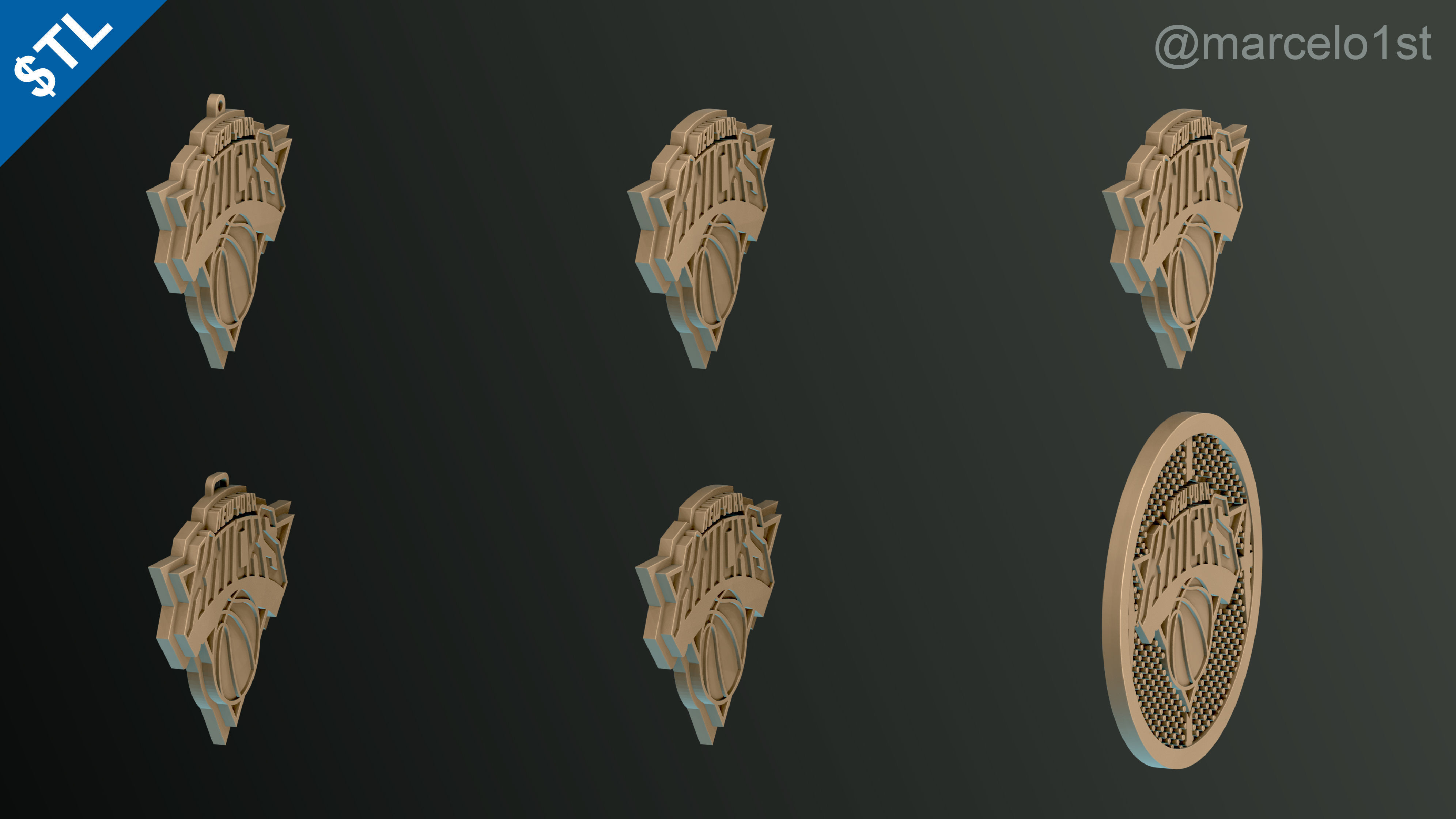 NBA ATLANTIC - New York Knicks Pack 3D print model_32
