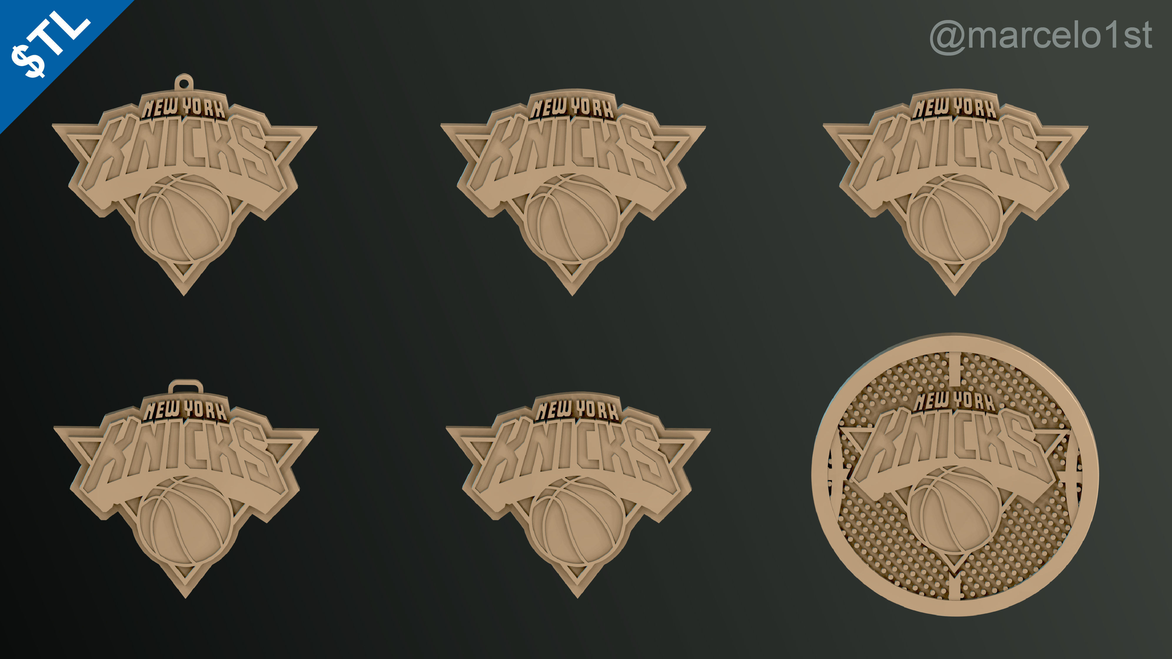 NBA ATLANTIC - New York Knicks Pack 3D print model_6