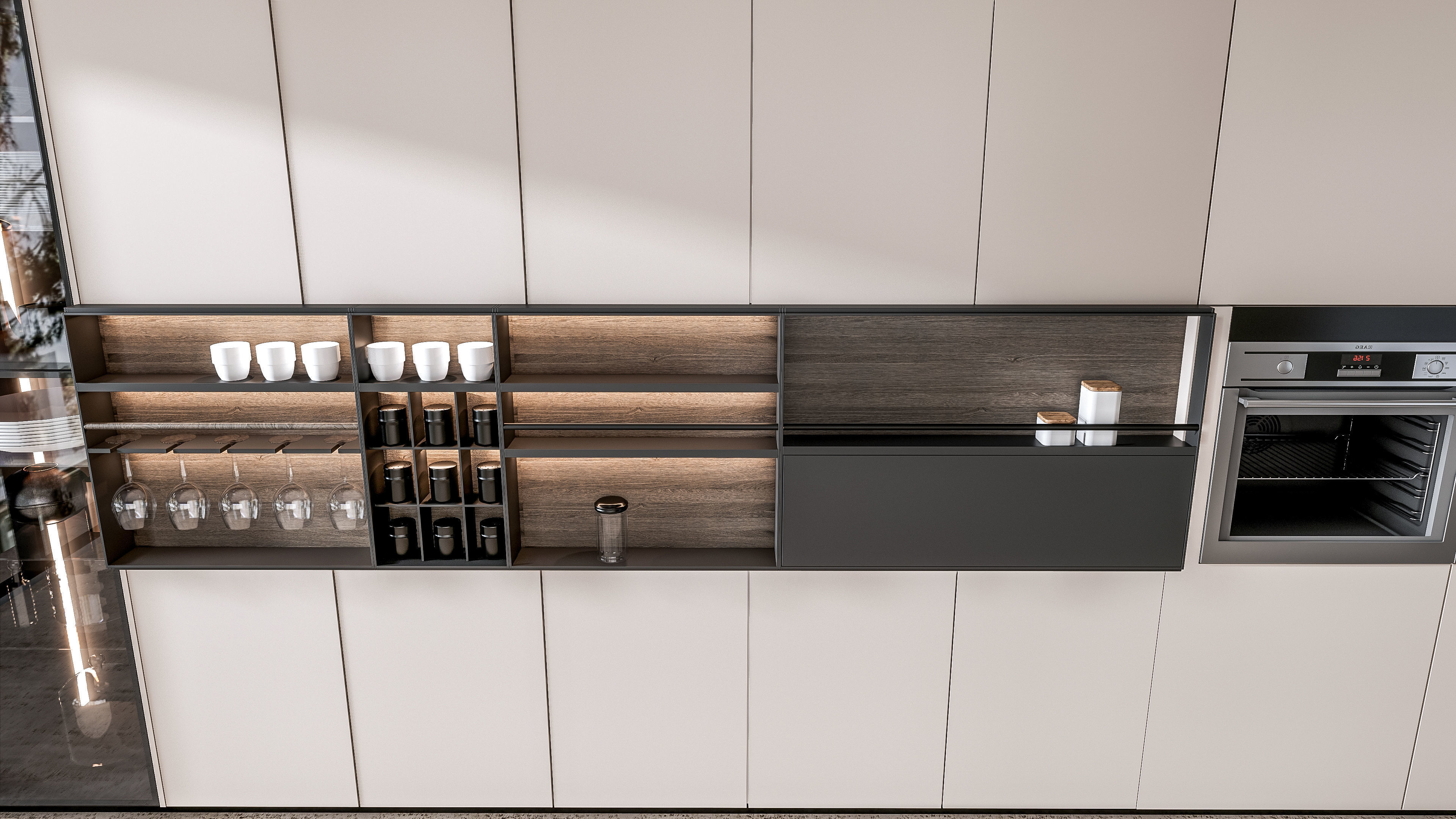 Kitchen Modern interior 0052 3D model_17