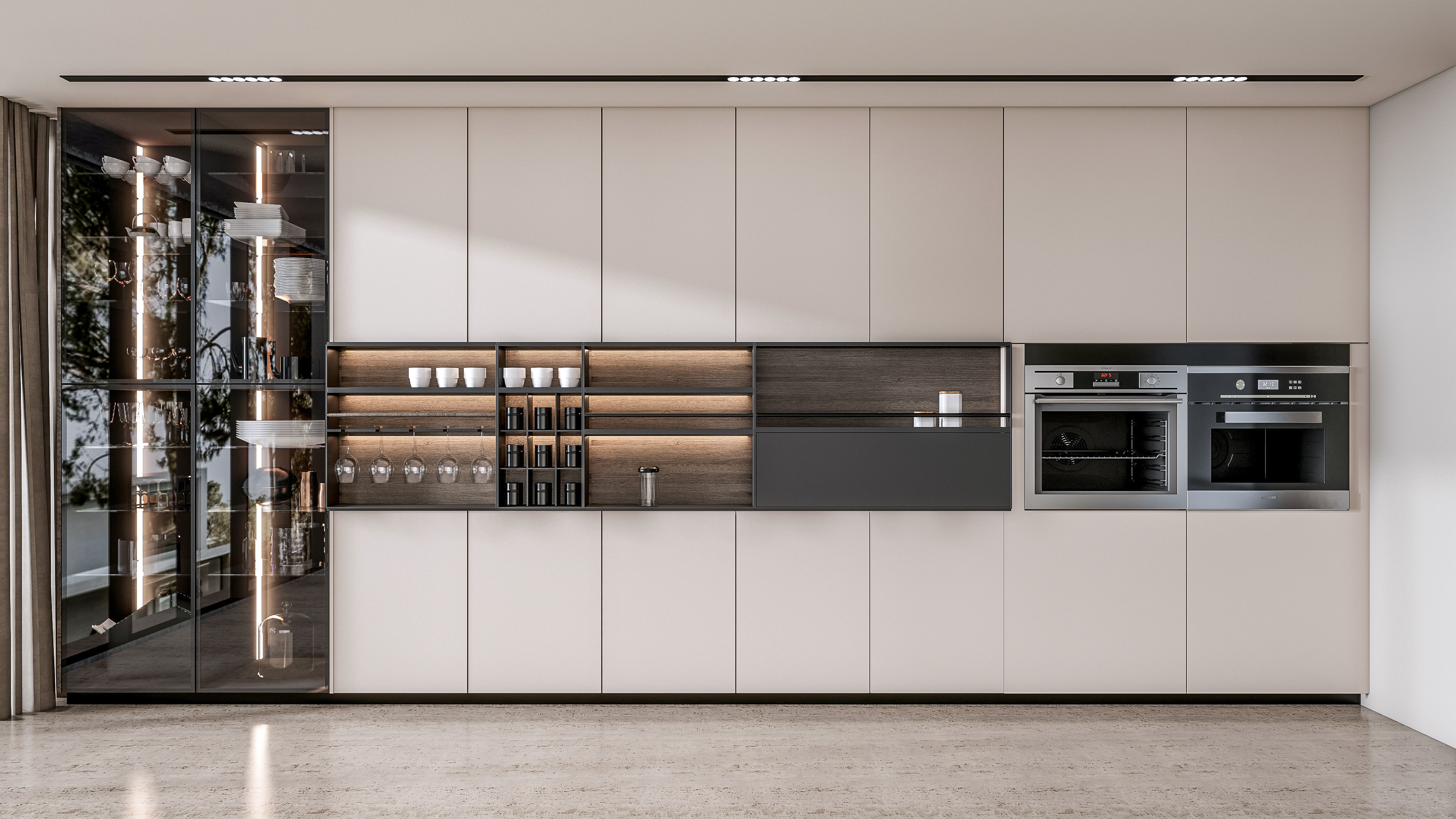 Kitchen Modern interior 0052 3D model_12