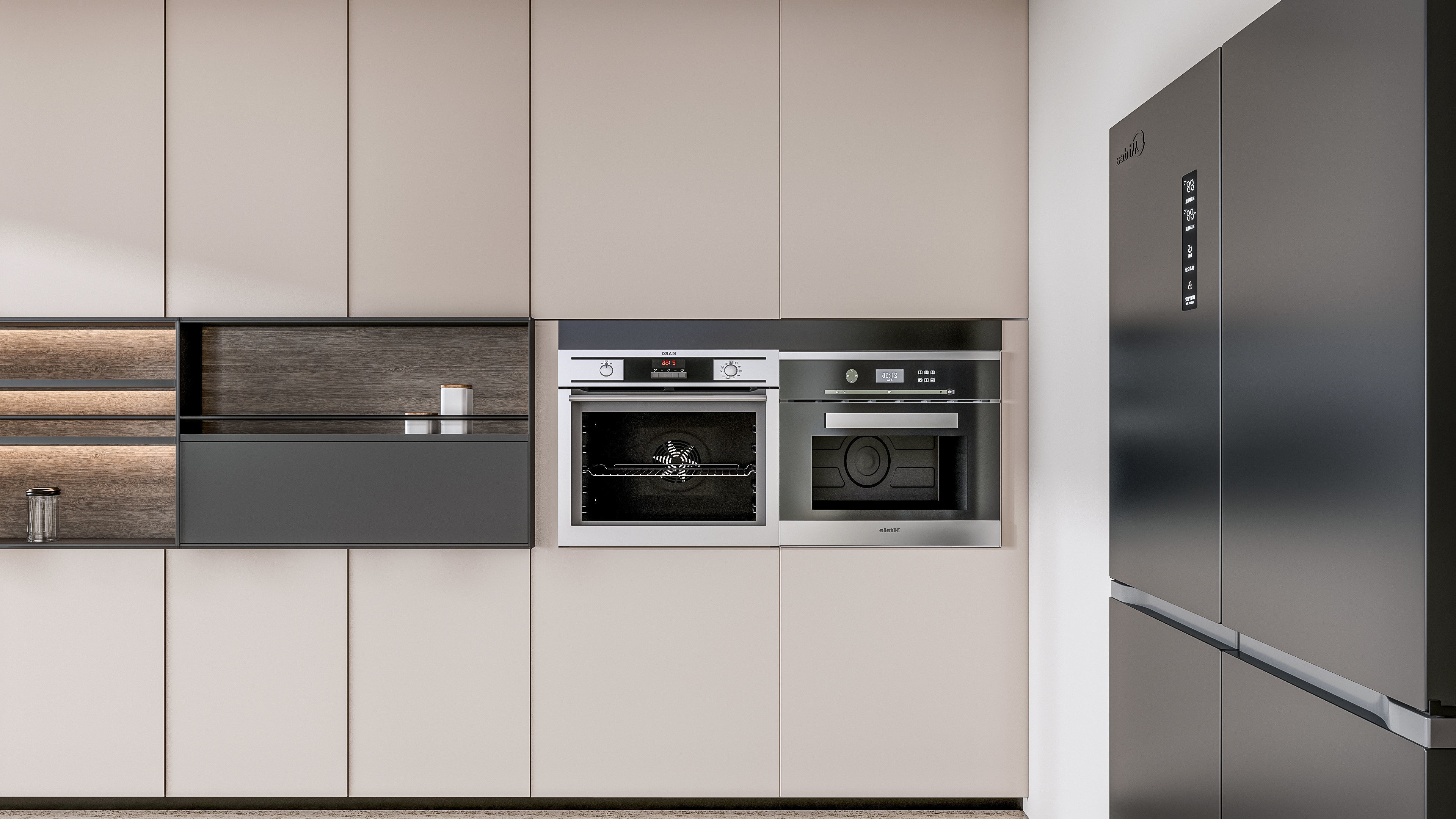 Kitchen Modern interior 0052 3D model_16