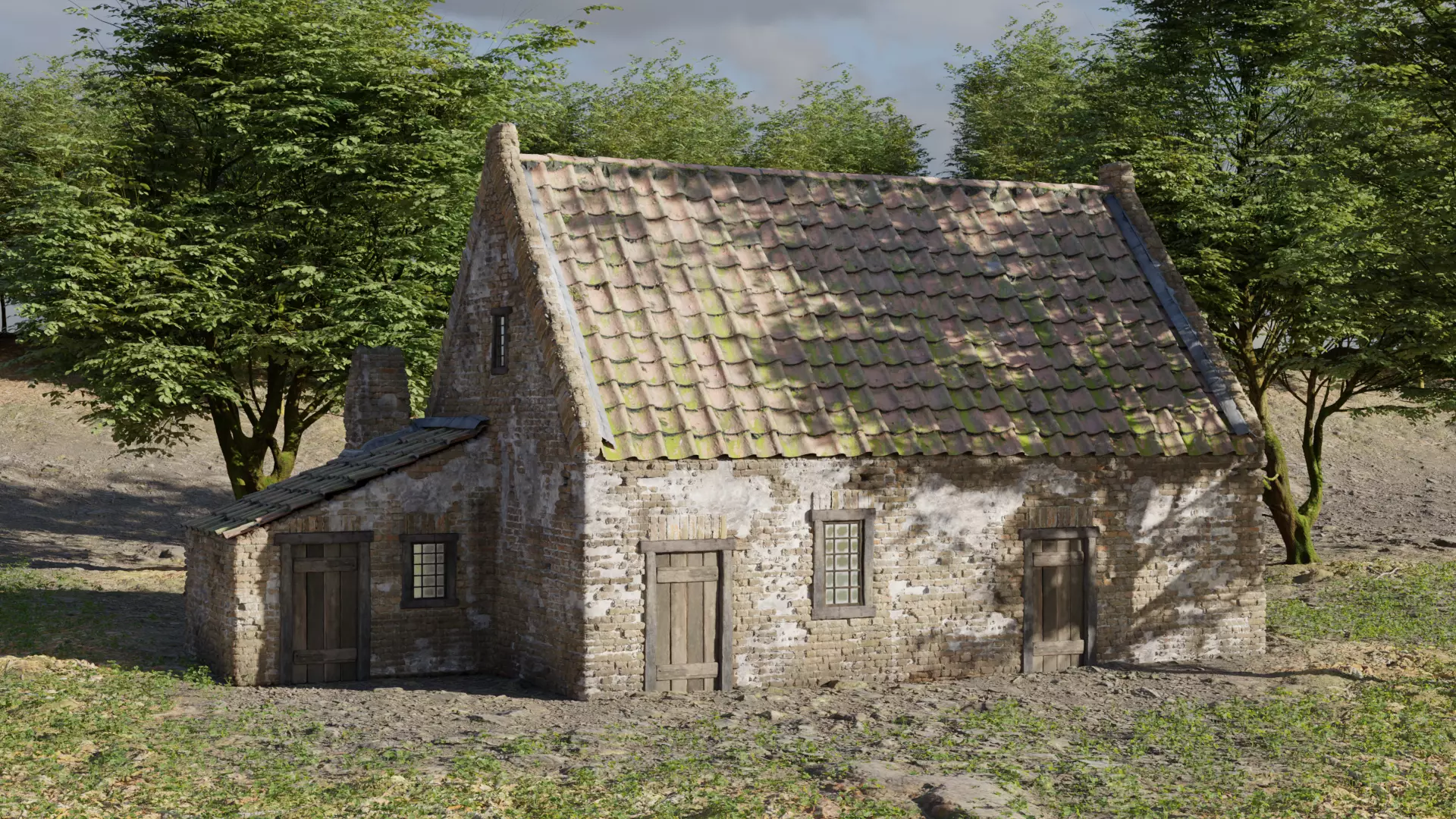 Farm House 3D model_0