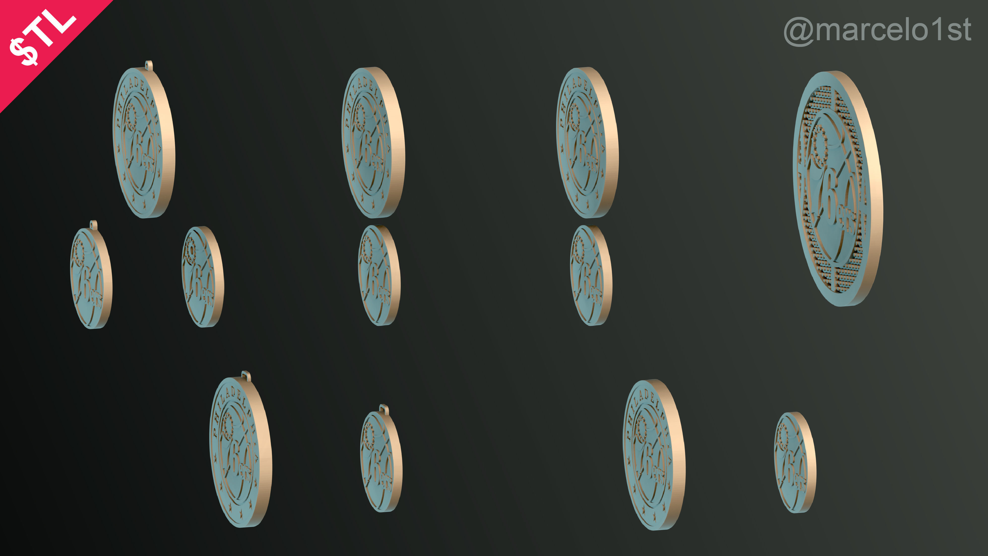NBA ATLANTIC - Philladelphia 76ers Pack 3D print model_14