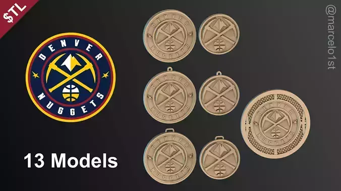 NBA NORTHWEST -  Denver Nuggets Pack 3D print model