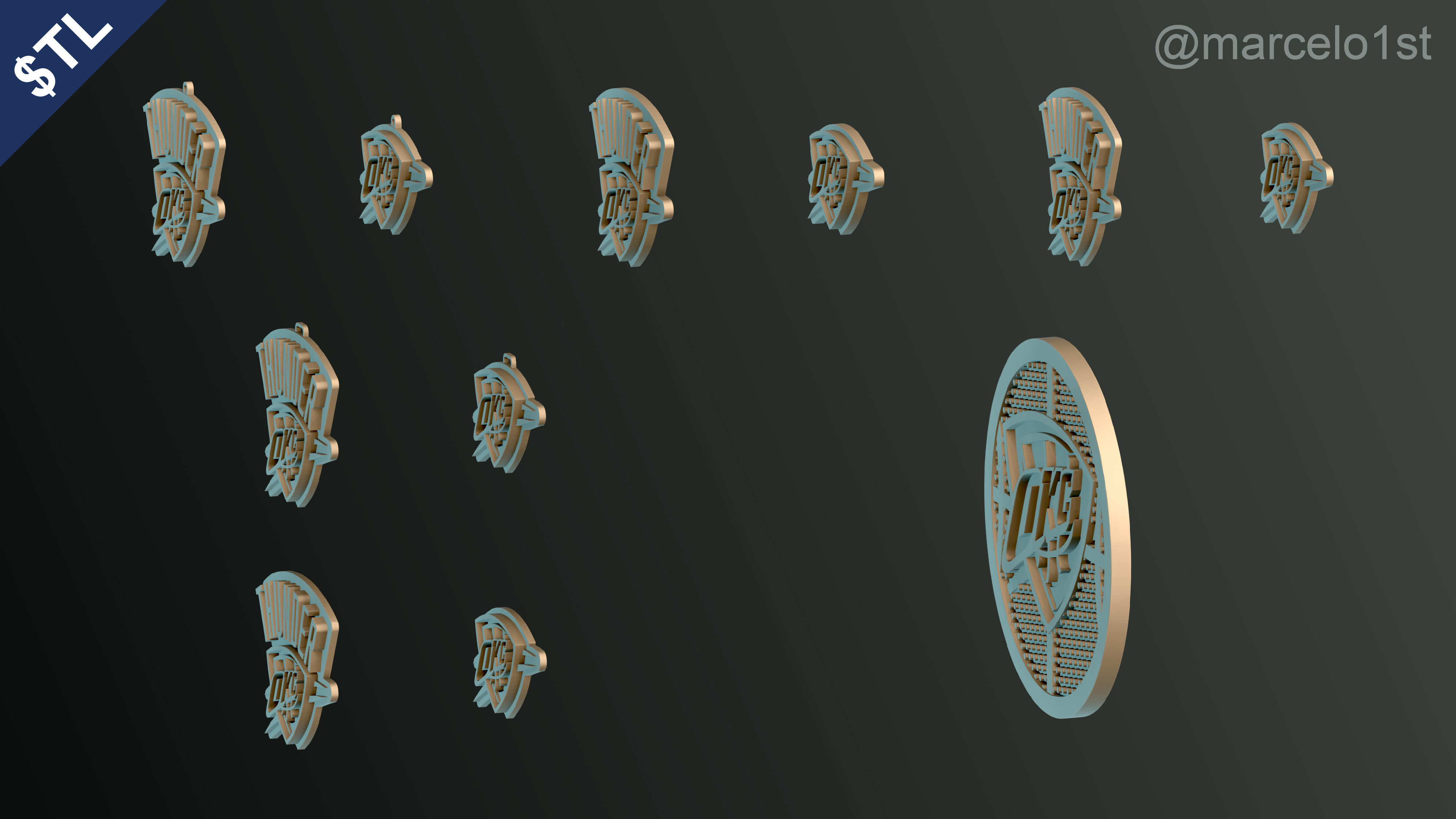 NBA NORTHWEST - Oklahoma City Thunder Pack 3D print model_14
