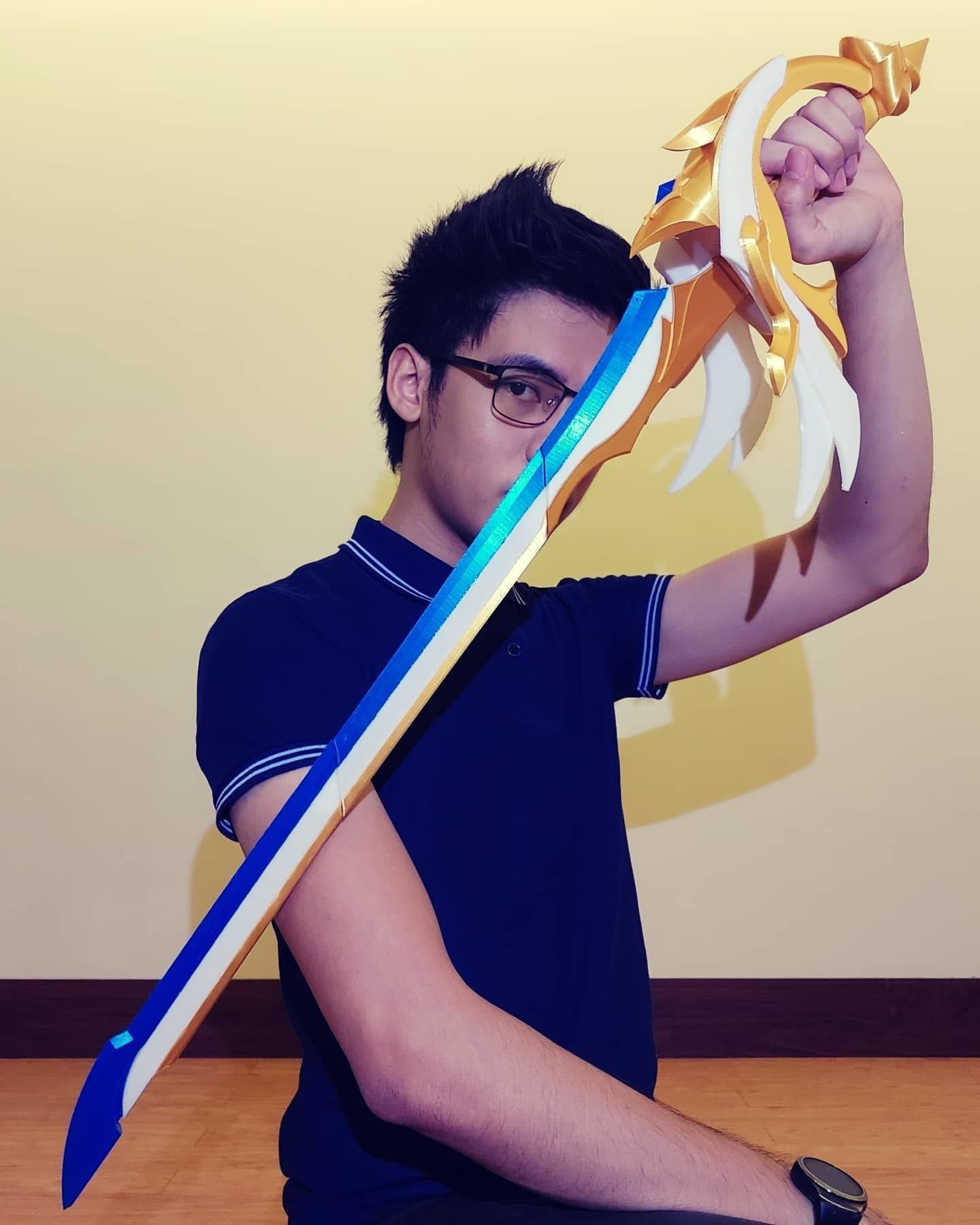 Aquila Favonia Longsword Genshin Cosplay  3D print model_2