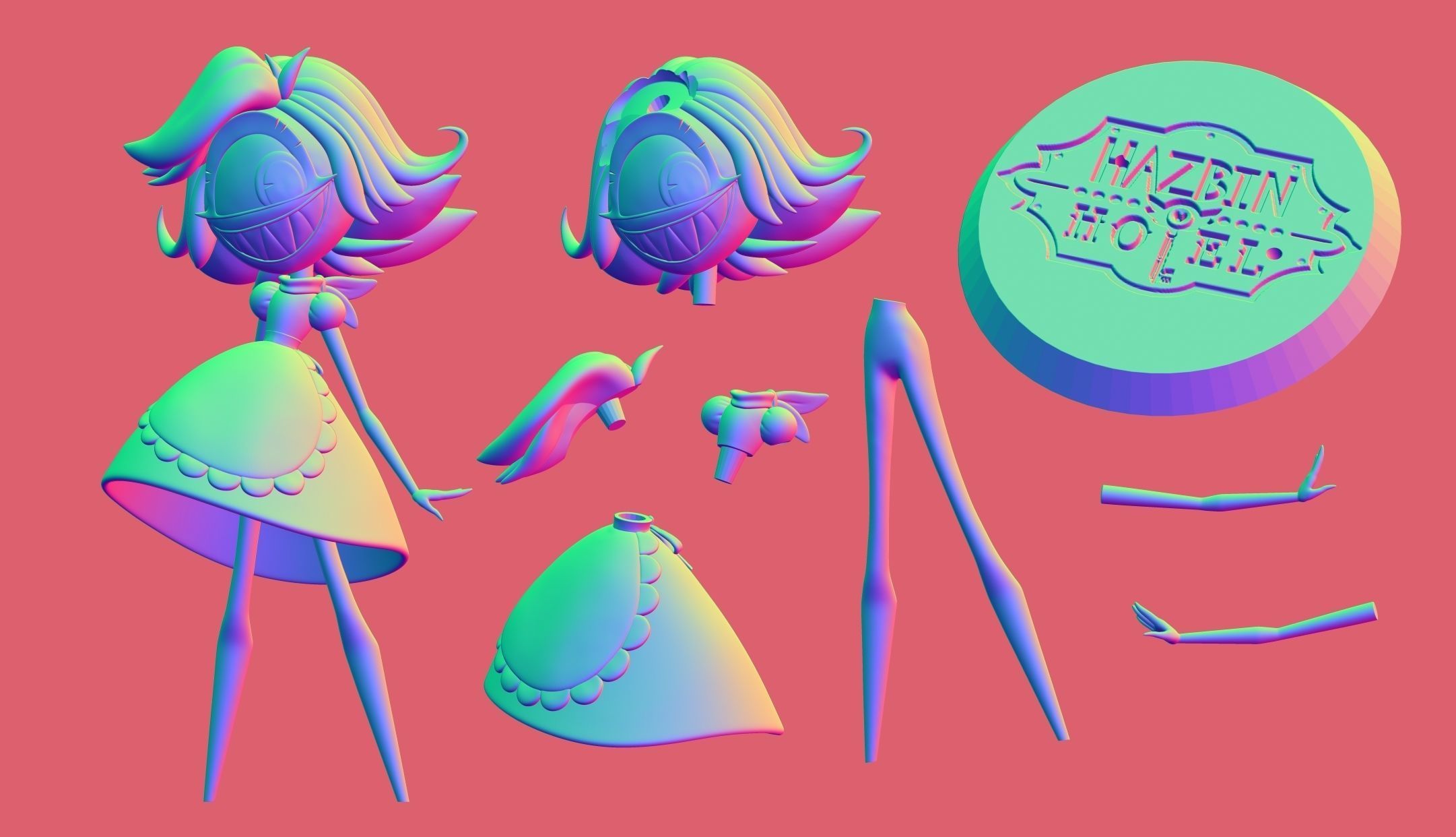 Niffty Hazbin Hotel 3D print model_7