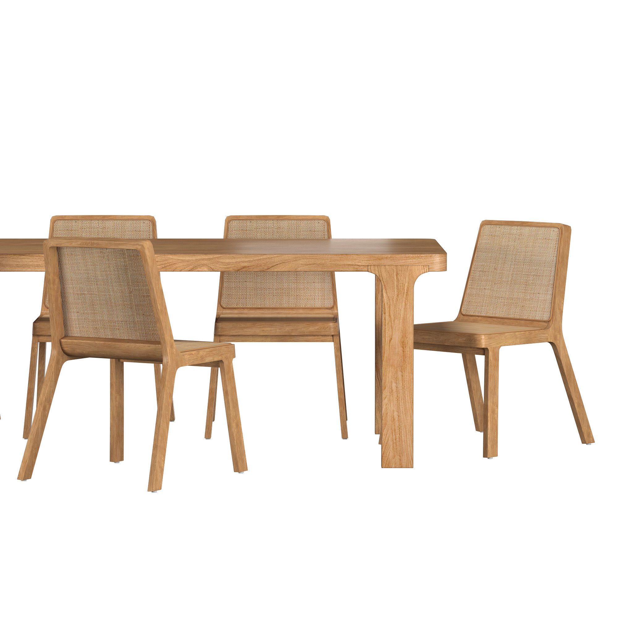 SANTIAGO RECTANGULAR DINING SET 3D model_2