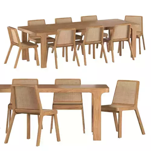 SANTIAGO RECTANGULAR DINING SET