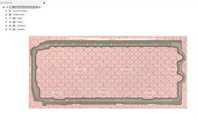 N55B30 335i Oil pan gasket DXF