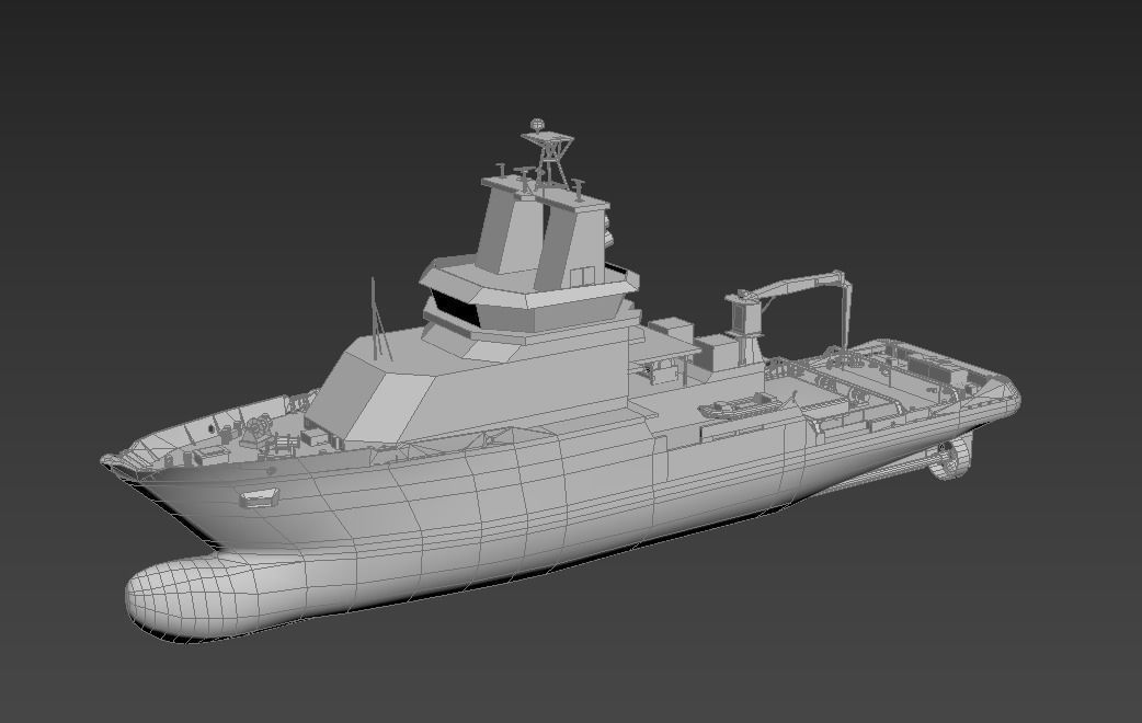 Tugboat 3D print model_1