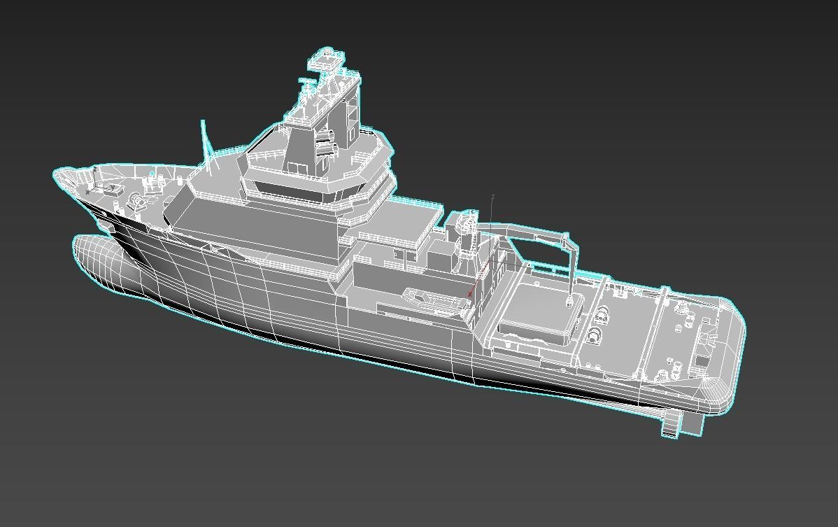 Tugboat 3D print model_2