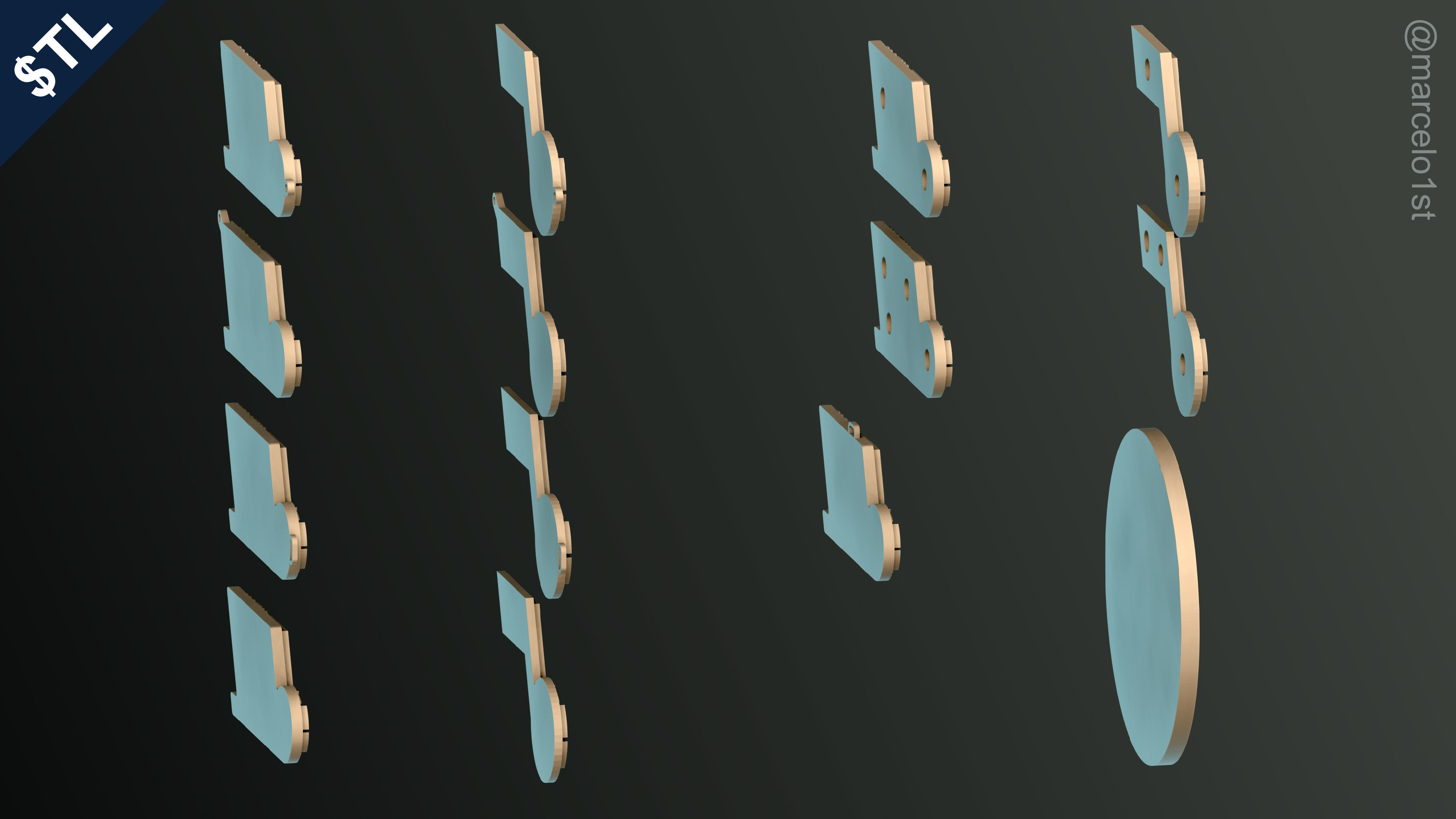 NBA NORTHWEST - Utah Jazz Pack 3D print model_28