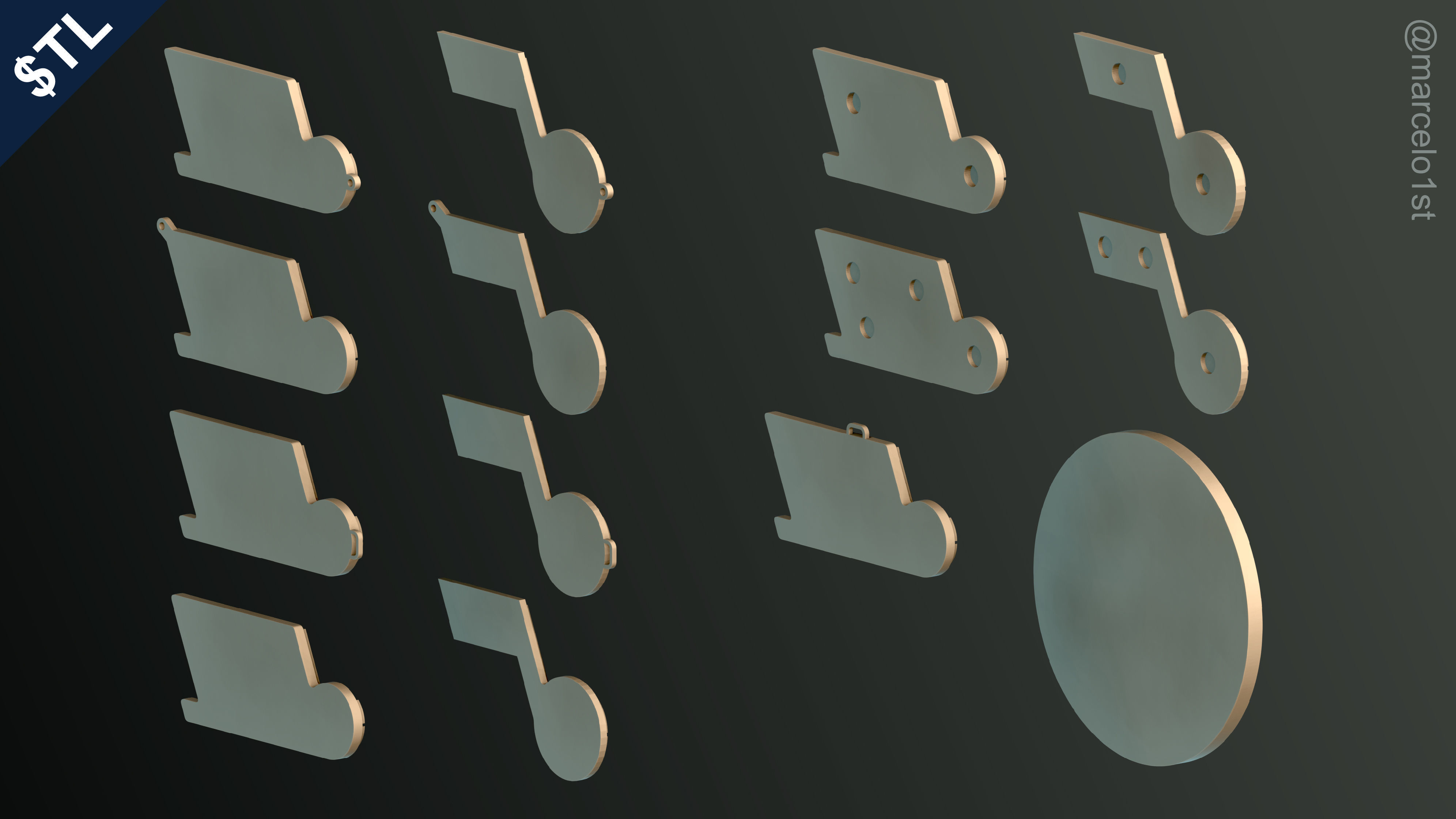 NBA NORTHWEST - Utah Jazz Pack 3D print model_26