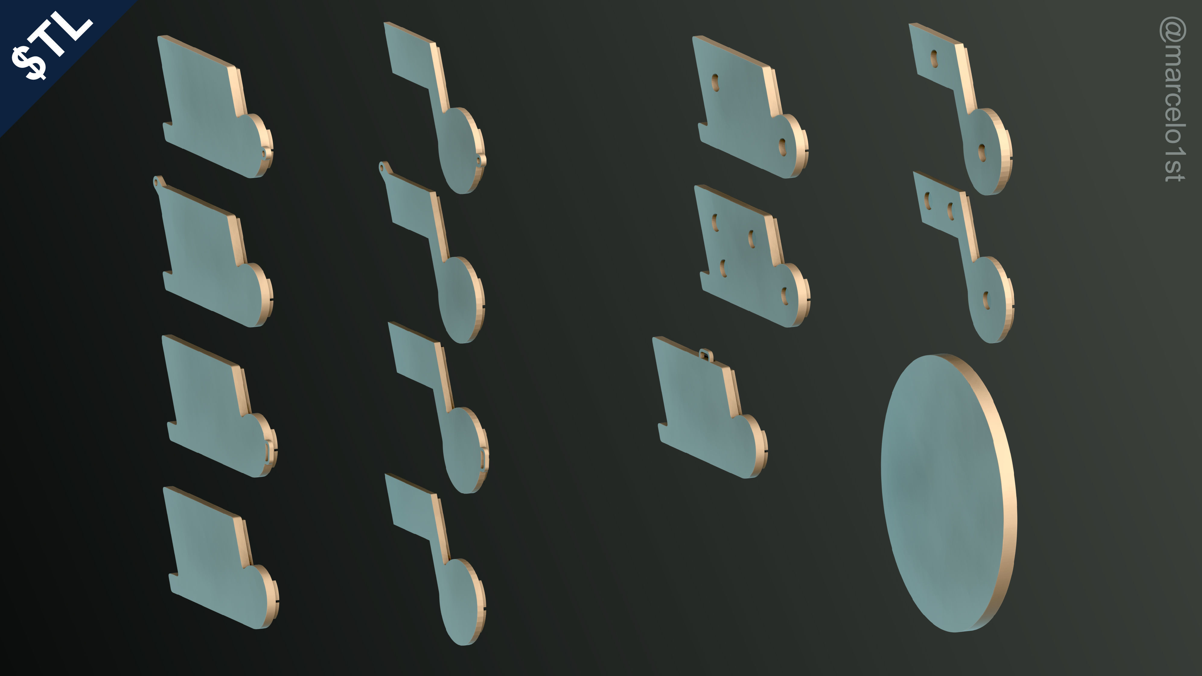 NBA NORTHWEST - Utah Jazz Pack 3D print model_27