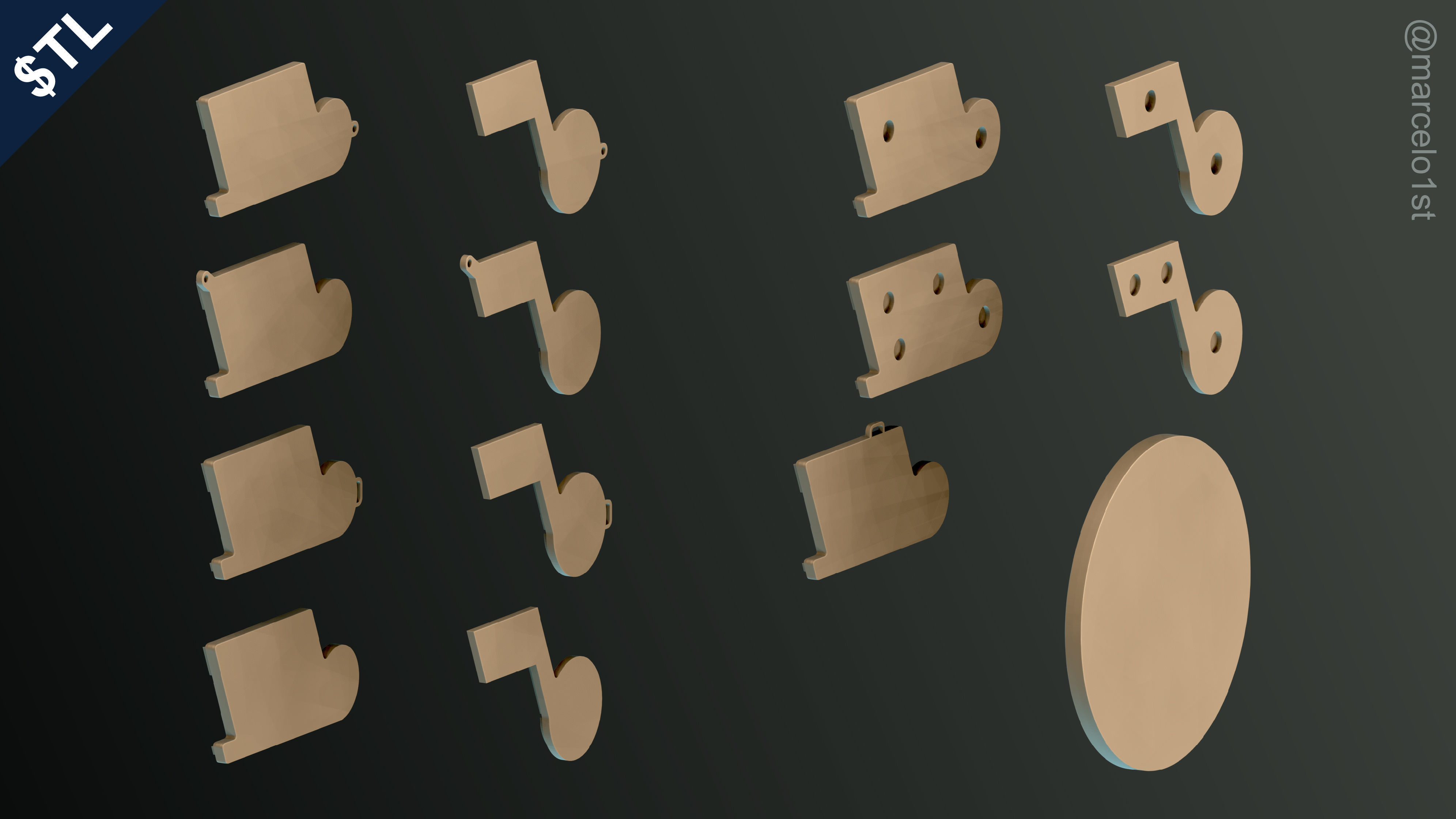 NBA NORTHWEST - Utah Jazz Pack 3D print model_18