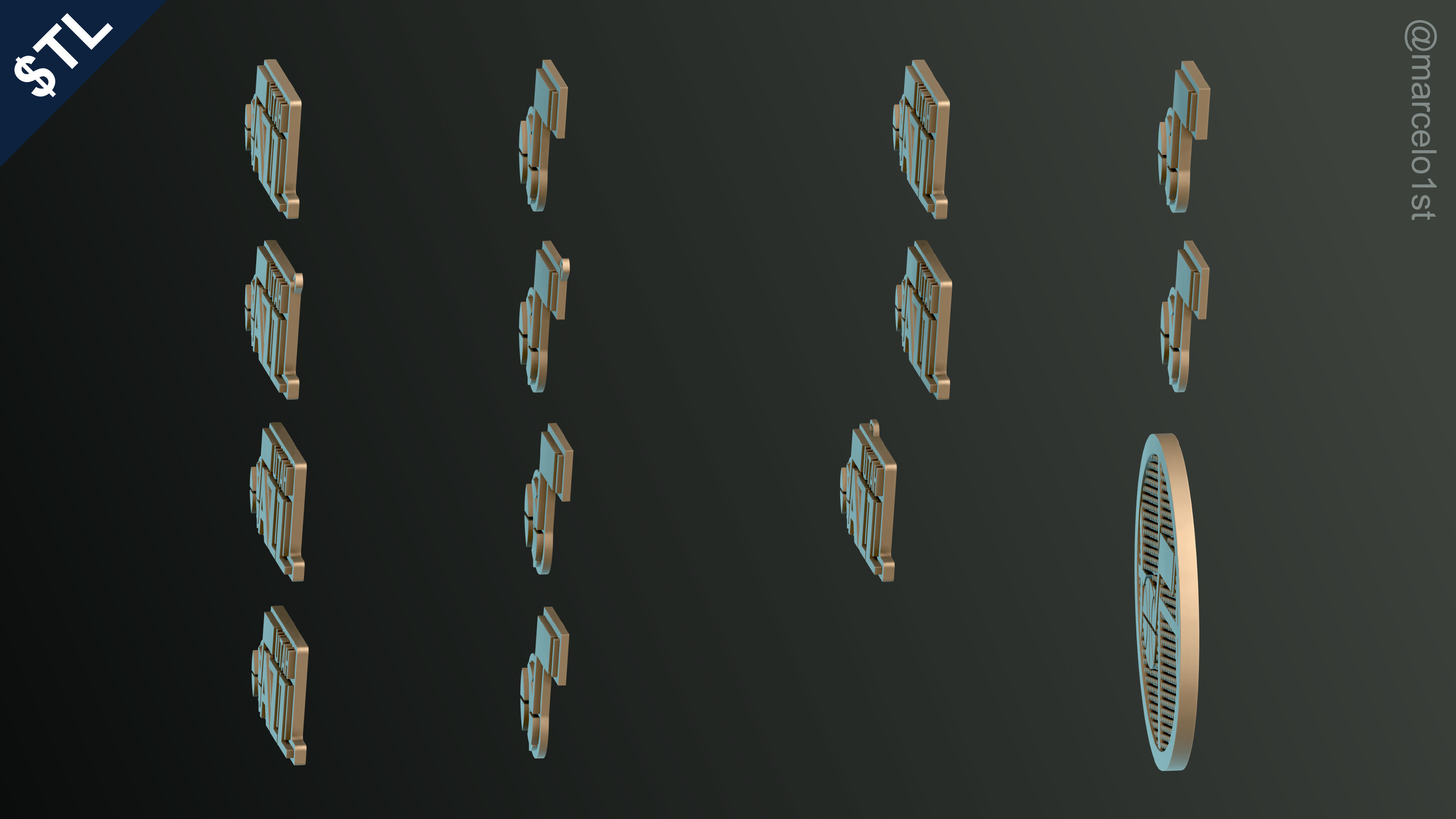 NBA NORTHWEST - Utah Jazz Pack 3D print model_15