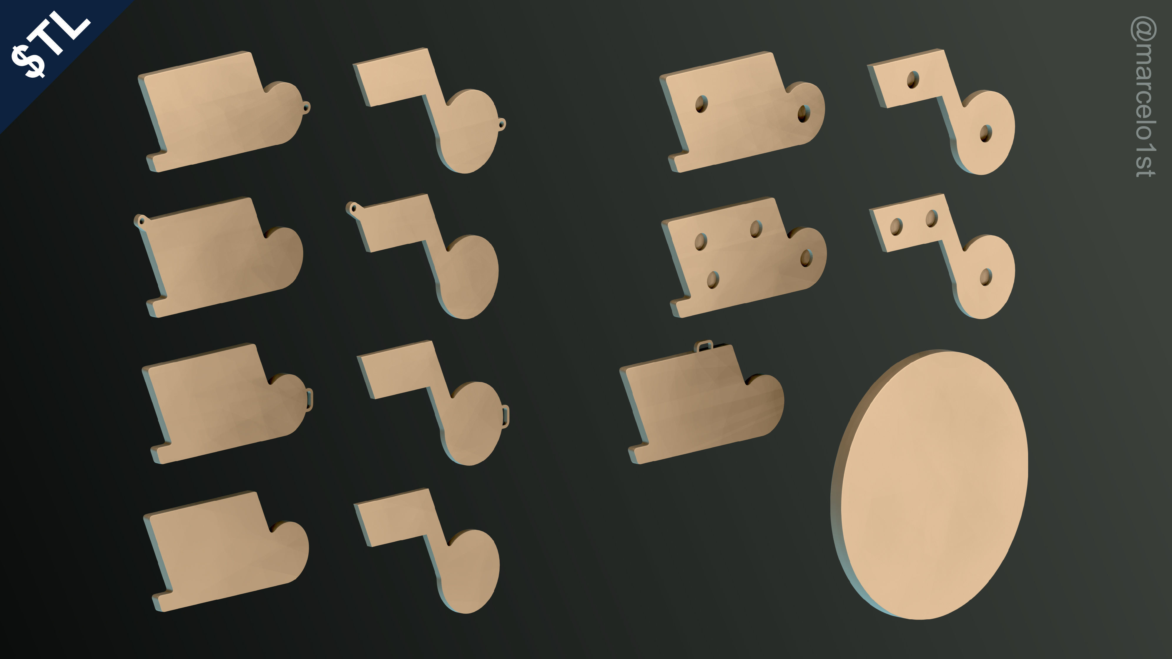 NBA NORTHWEST - Utah Jazz Pack 3D print model_19